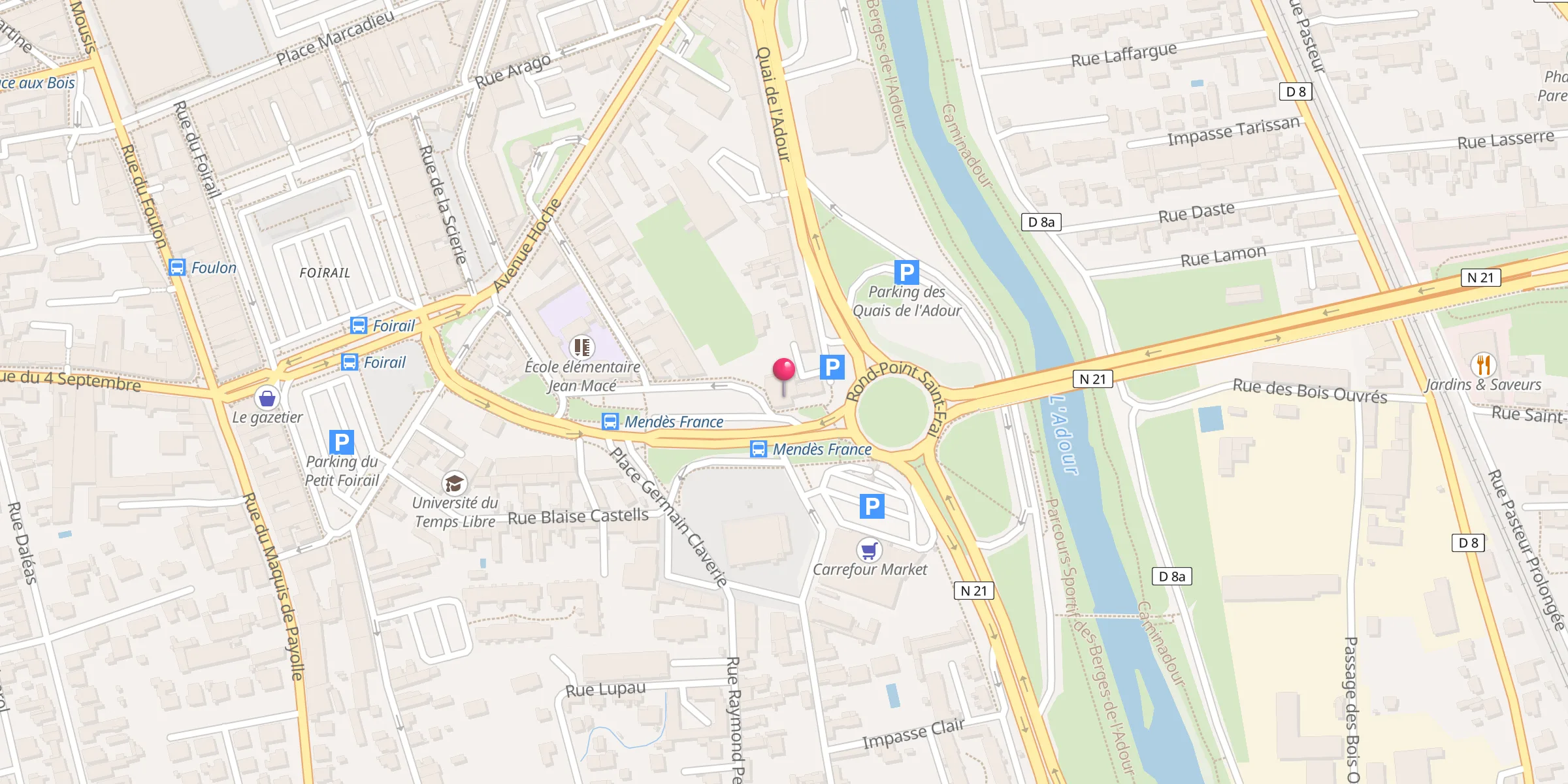 Carte de localisation : Mosquée Omar Ibn al Khattab