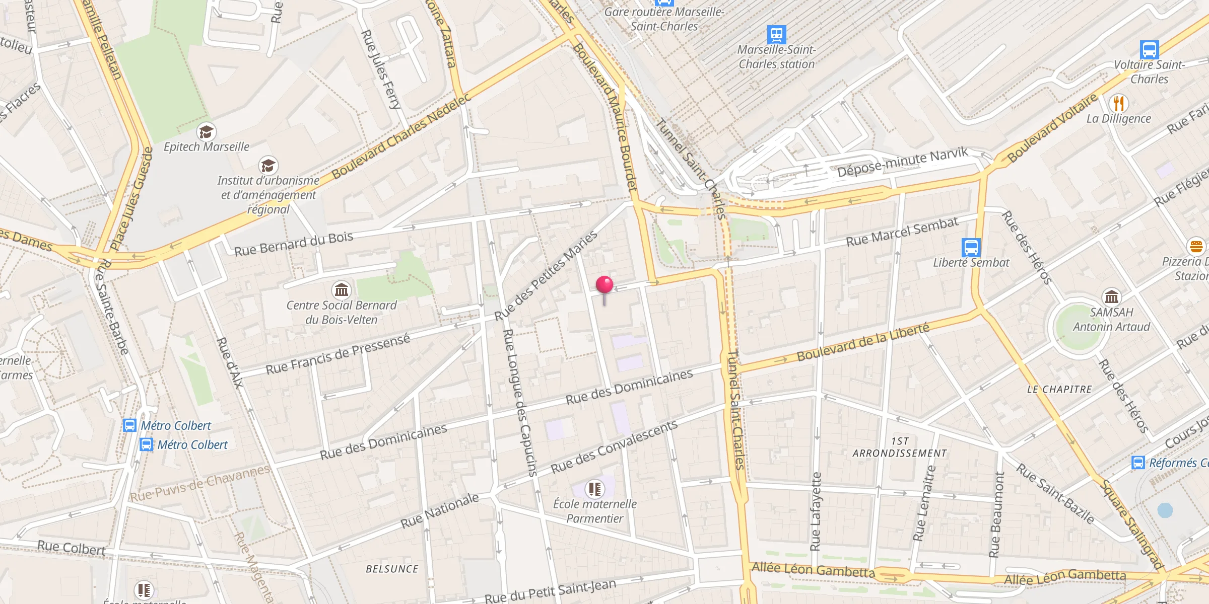 Carte de localisation : Mosquée Bilal Ben Rabah