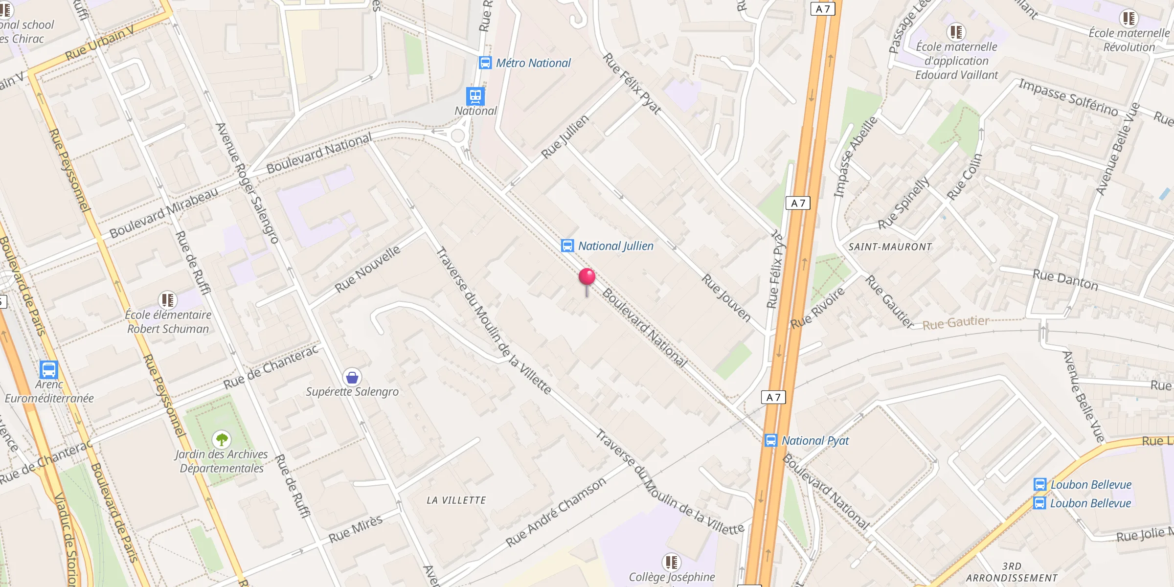 Carte de localisation : La Grande Mosquée de la Sounna