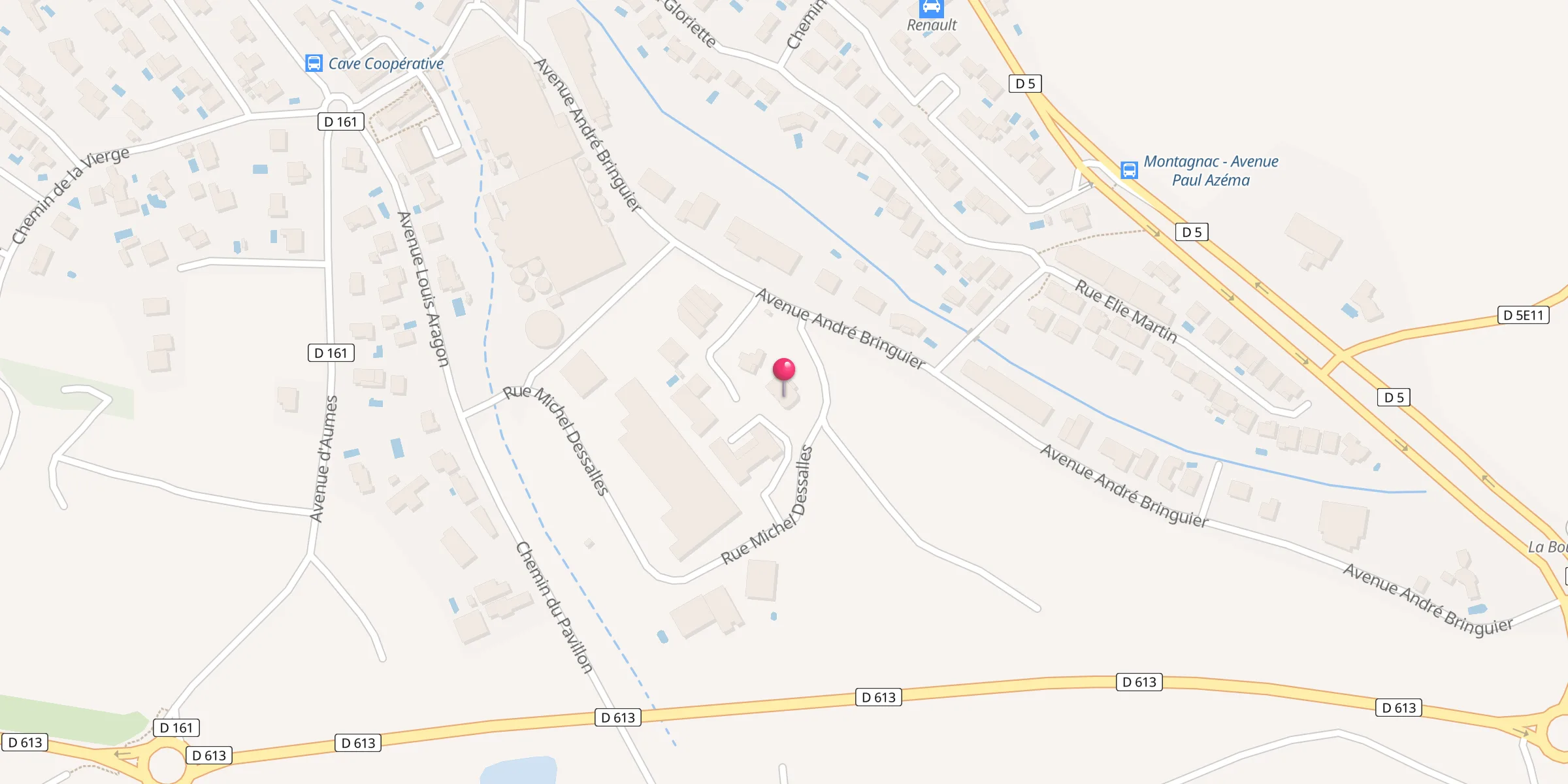 Carte de localisation : Mosquée de Montagnac