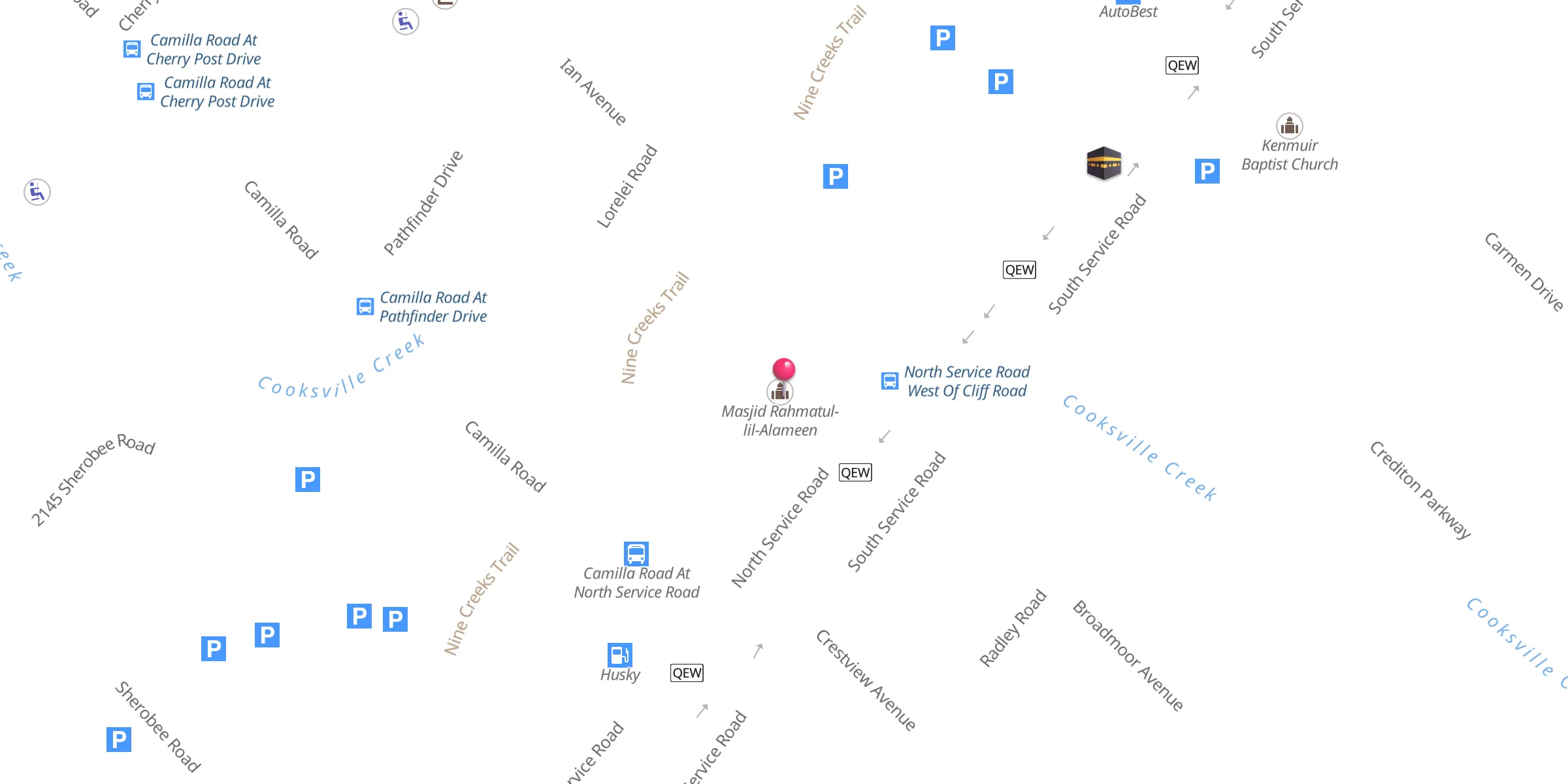 Carte de localisation : Masjid Rahmatul-lil-Alameen
