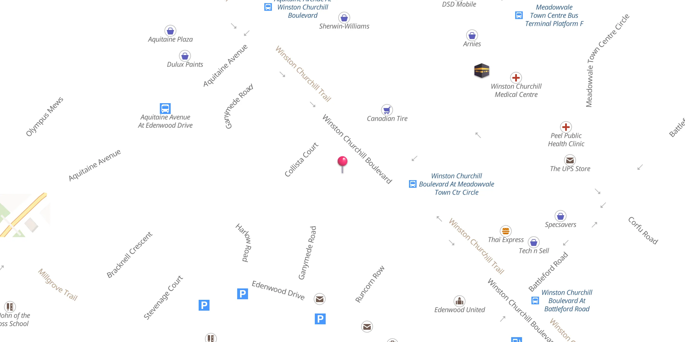 Carte de localisation : Winston Churchill Mosque