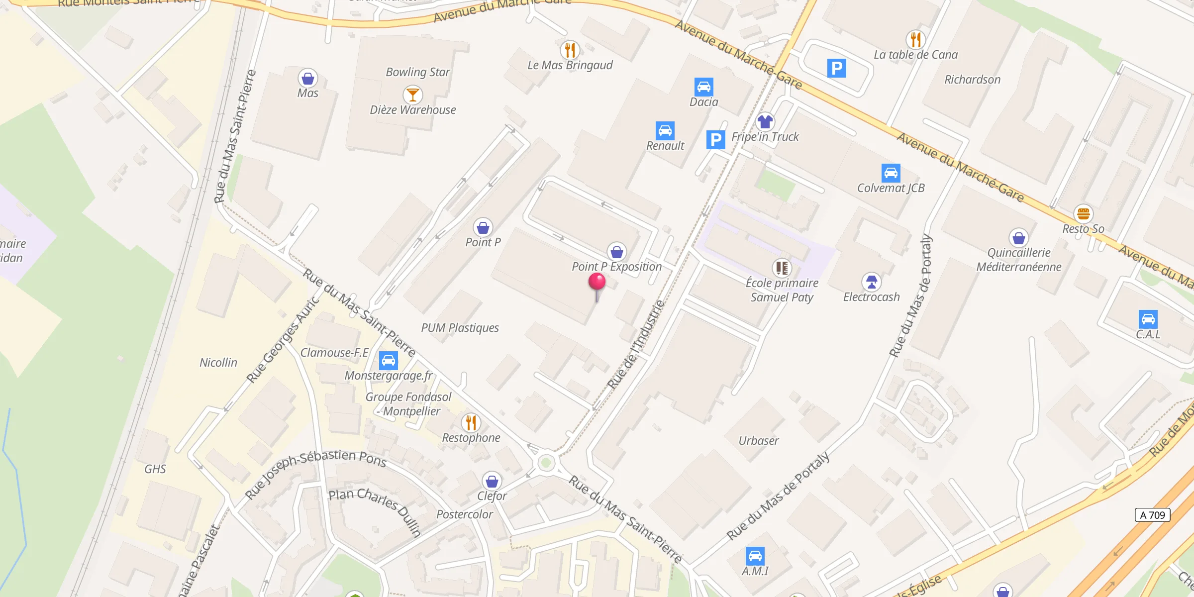 Carte de localisation : Salle de prière