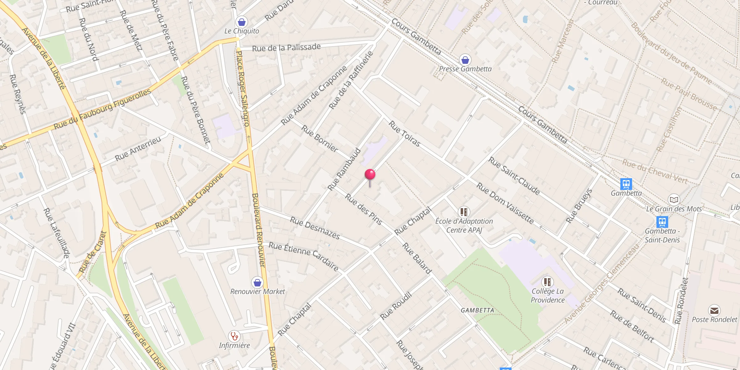 Carte de localisation : Mosquée En-Nour