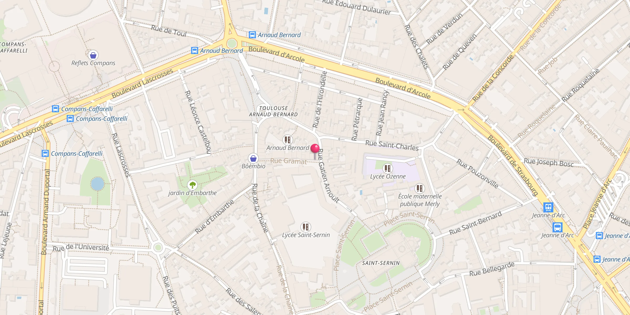 Carte de localisation : Mosquée Tawhid