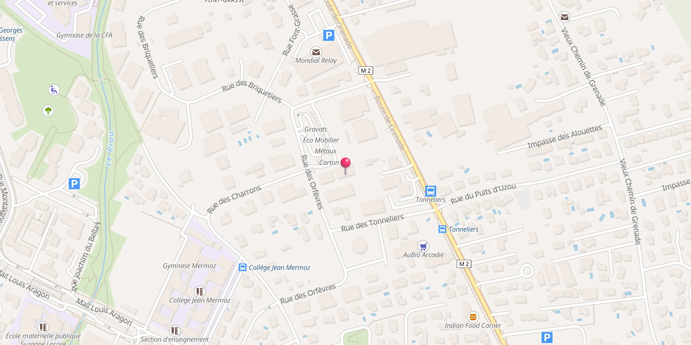 Carte de localisation : Mosquée de Blagnac