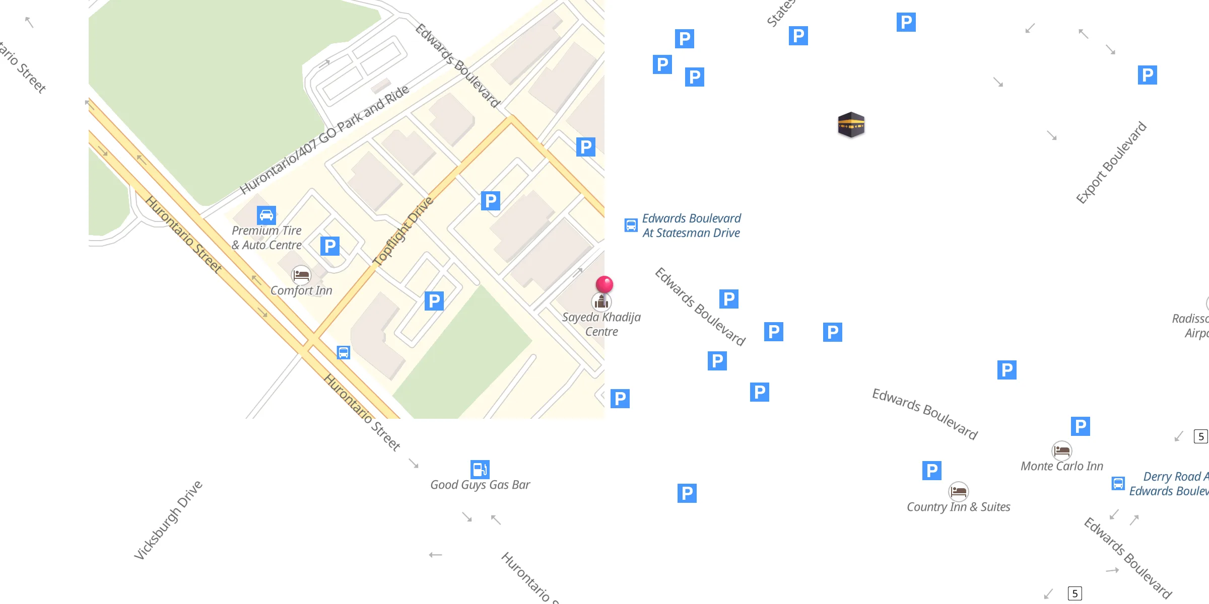 Carte de localisation : Sayeda Khadija Centre