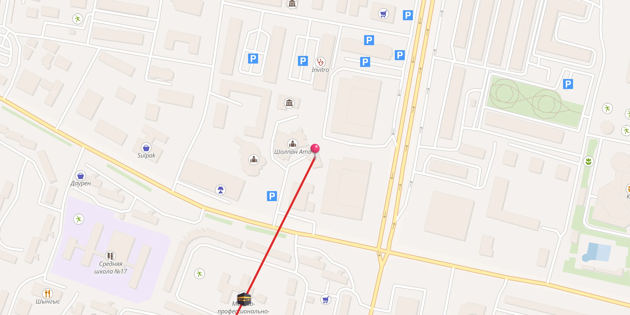 Carte de localisation : Бекет-Ата