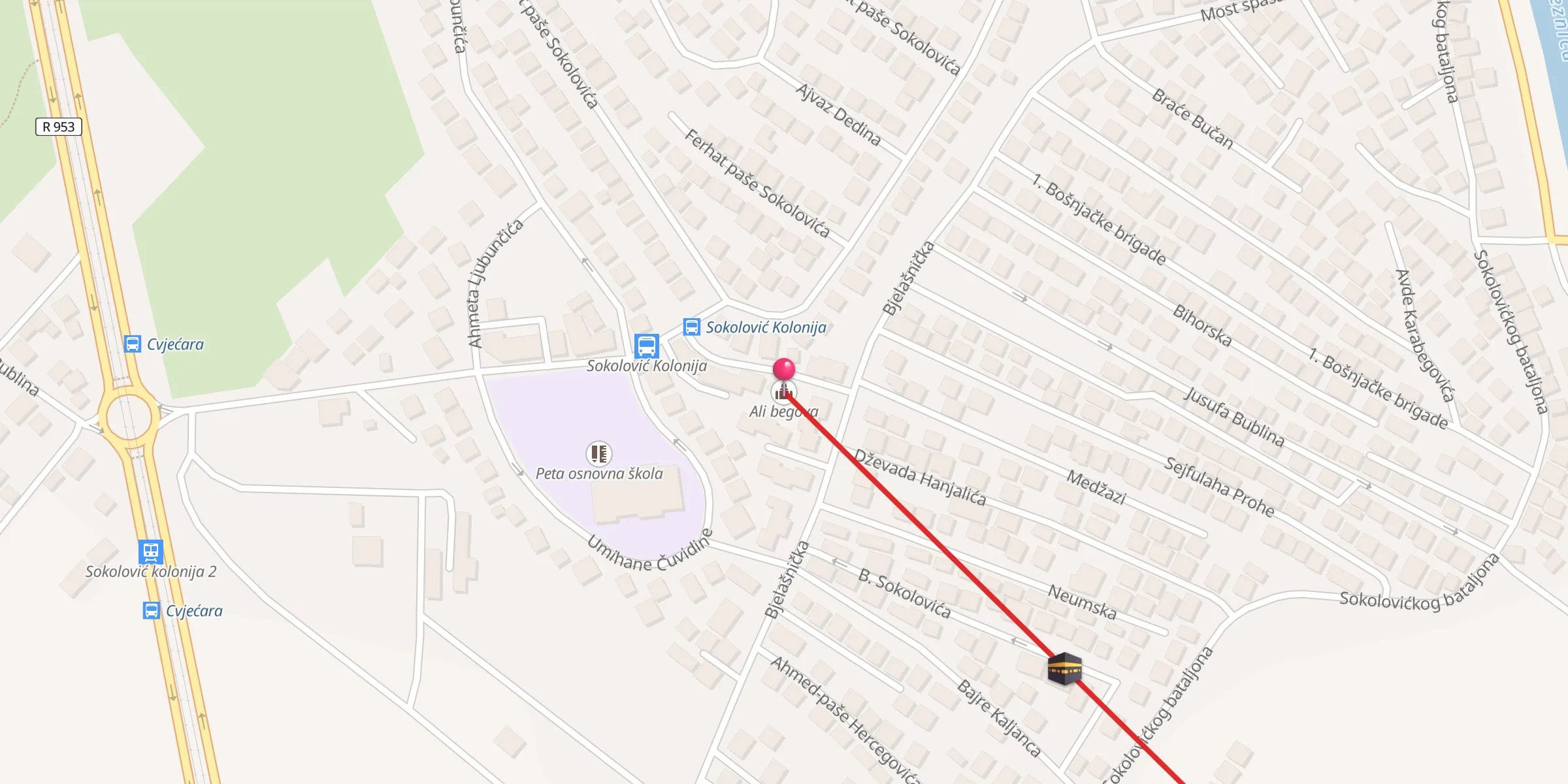 Carte de localisation : Ali begova