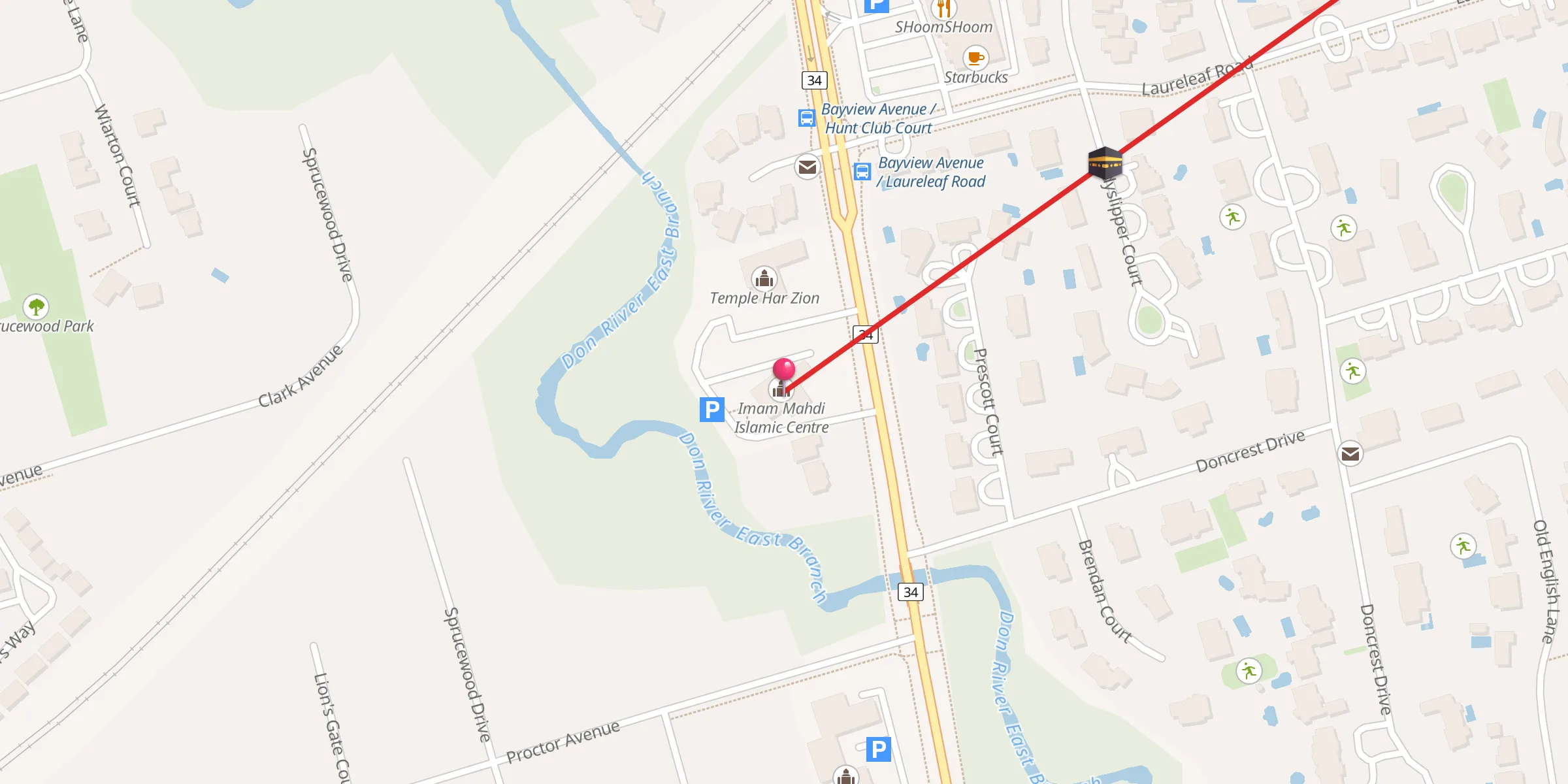 Carte de localisation : Imam Mahdi Islamic Centre