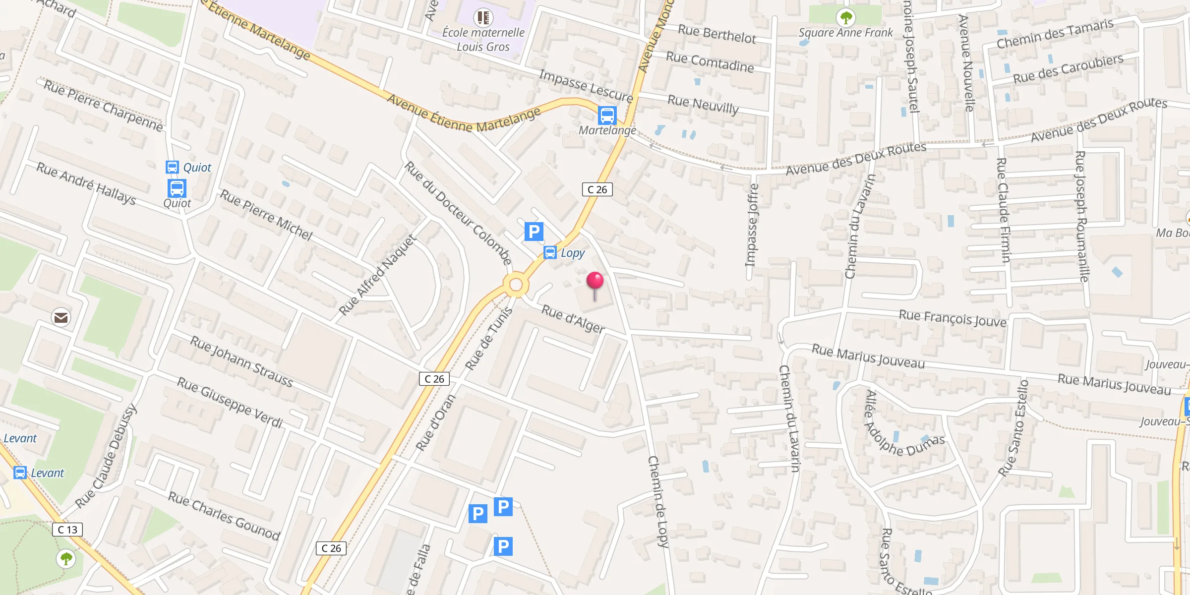 Carte de localisation : ESSOUNNA