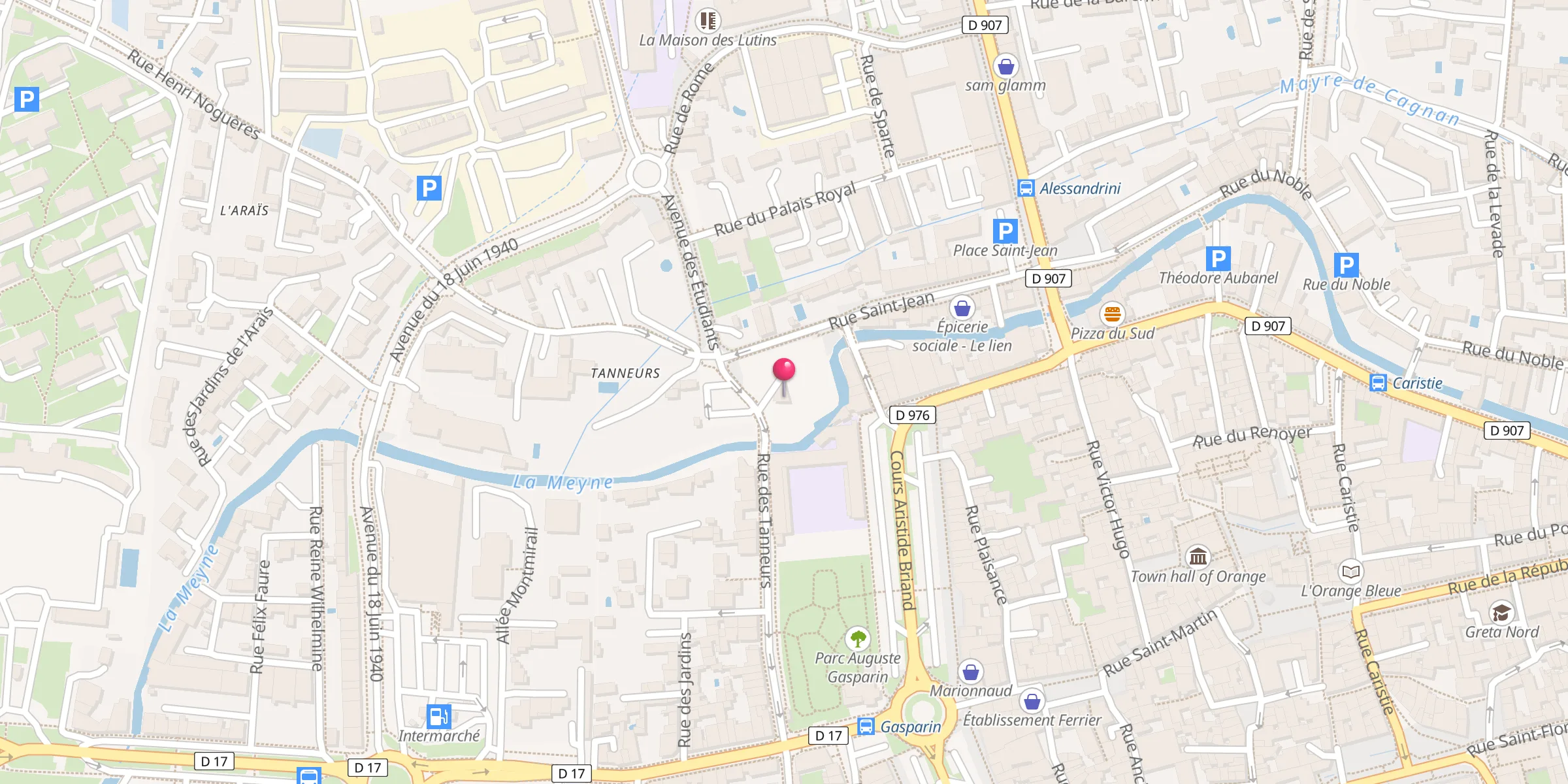 Carte de localisation : Mosquée d'Orange
