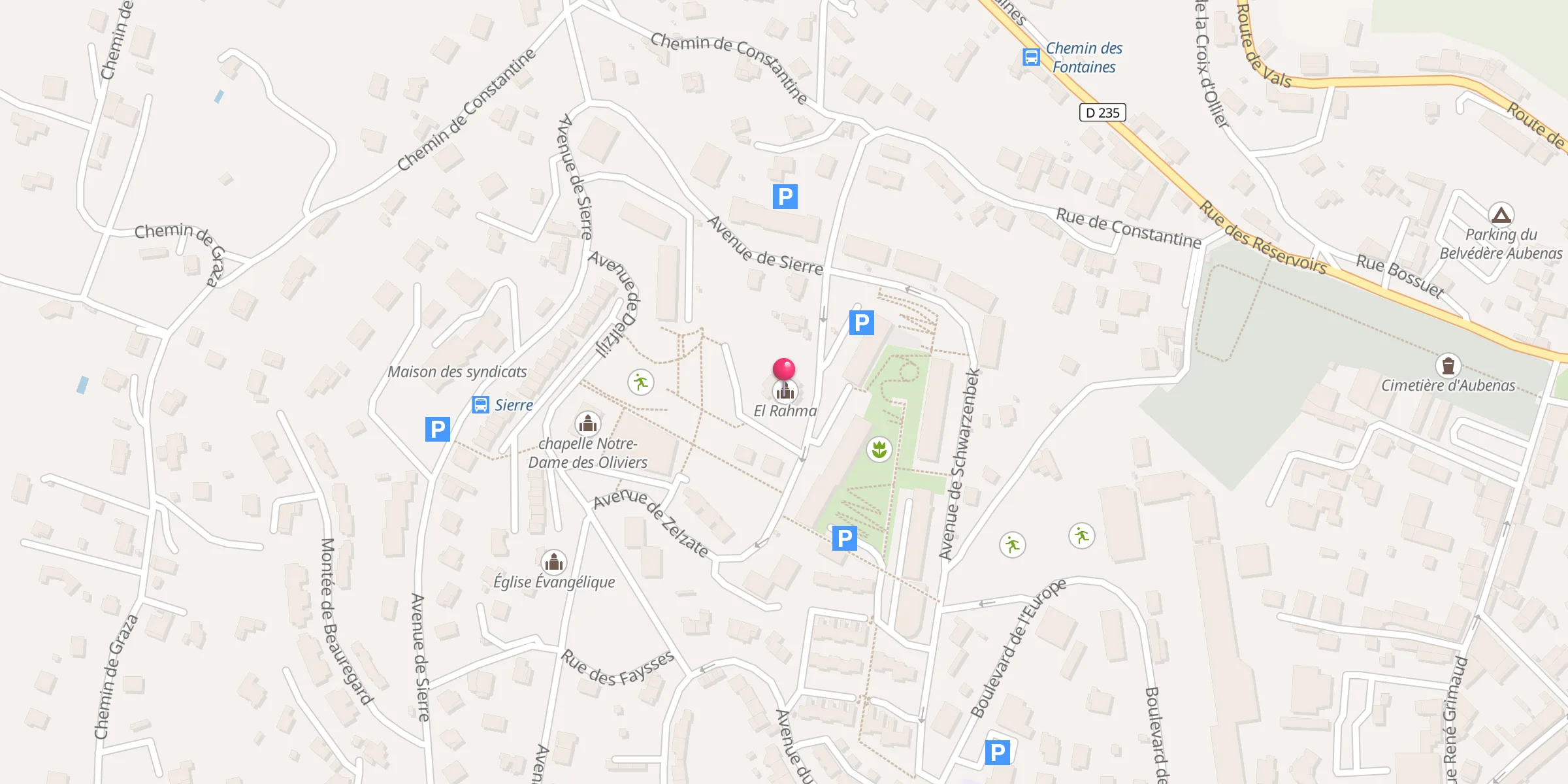 Carte de localisation : El Rahma