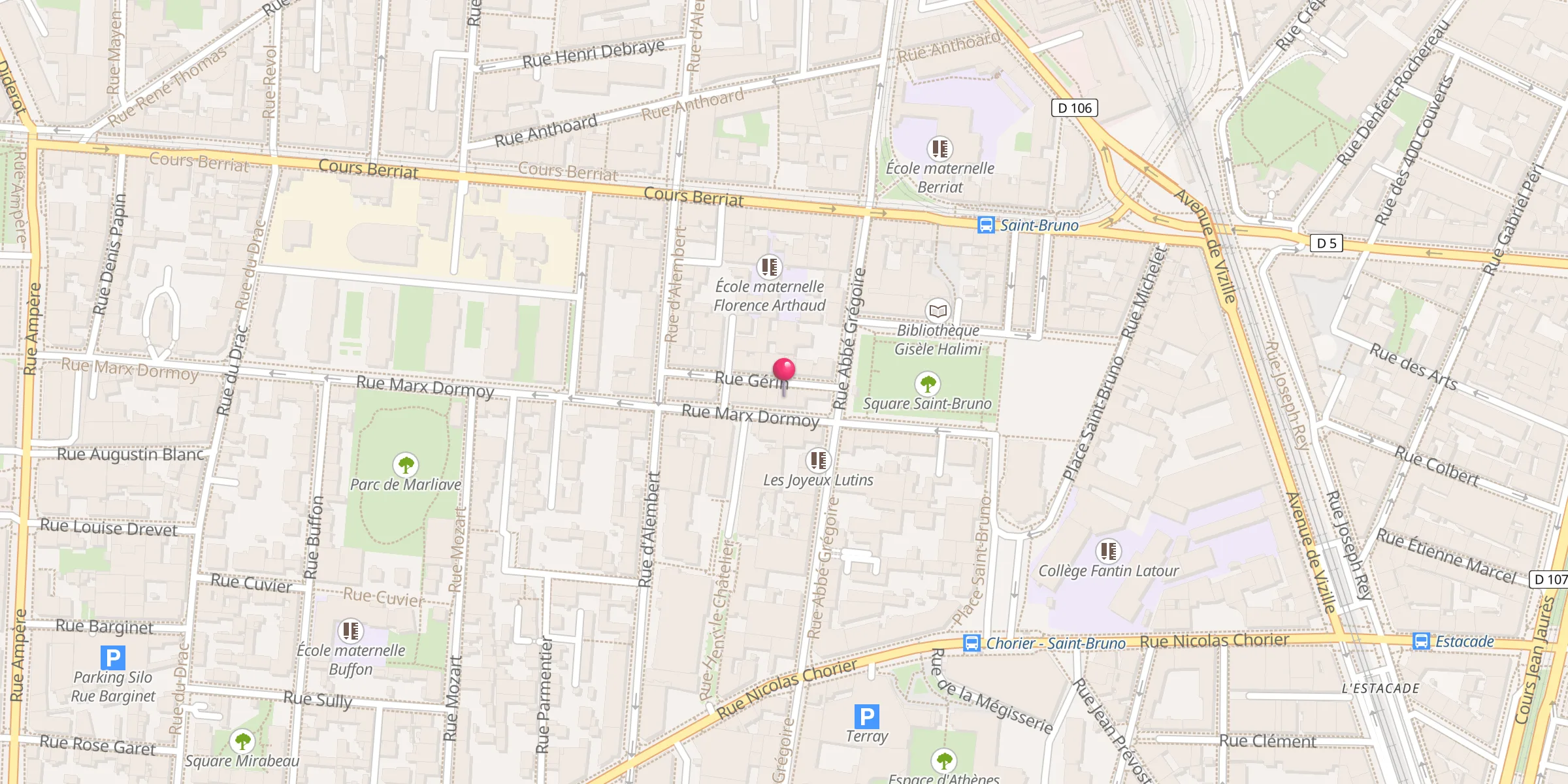 Carte de localisation : Mosquée El Qalam