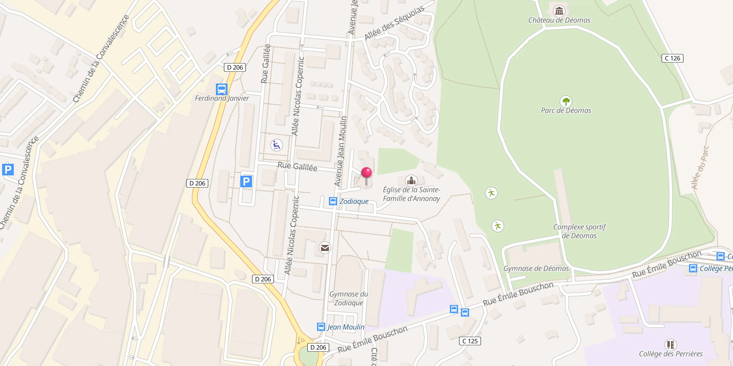 Carte de localisation : Mosquée du Zodiaque