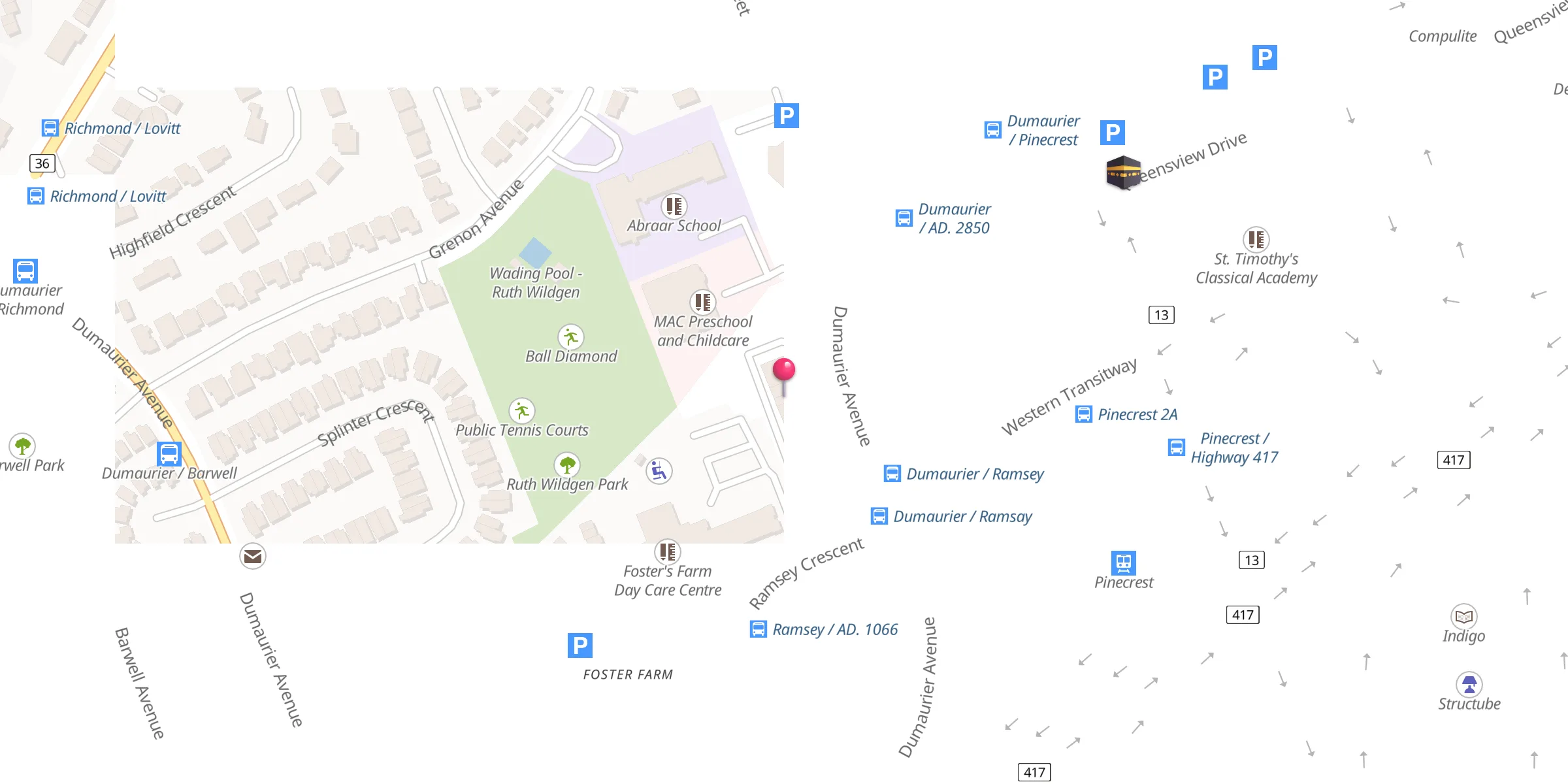 Carte de localisation : Musalla As-Sahaba