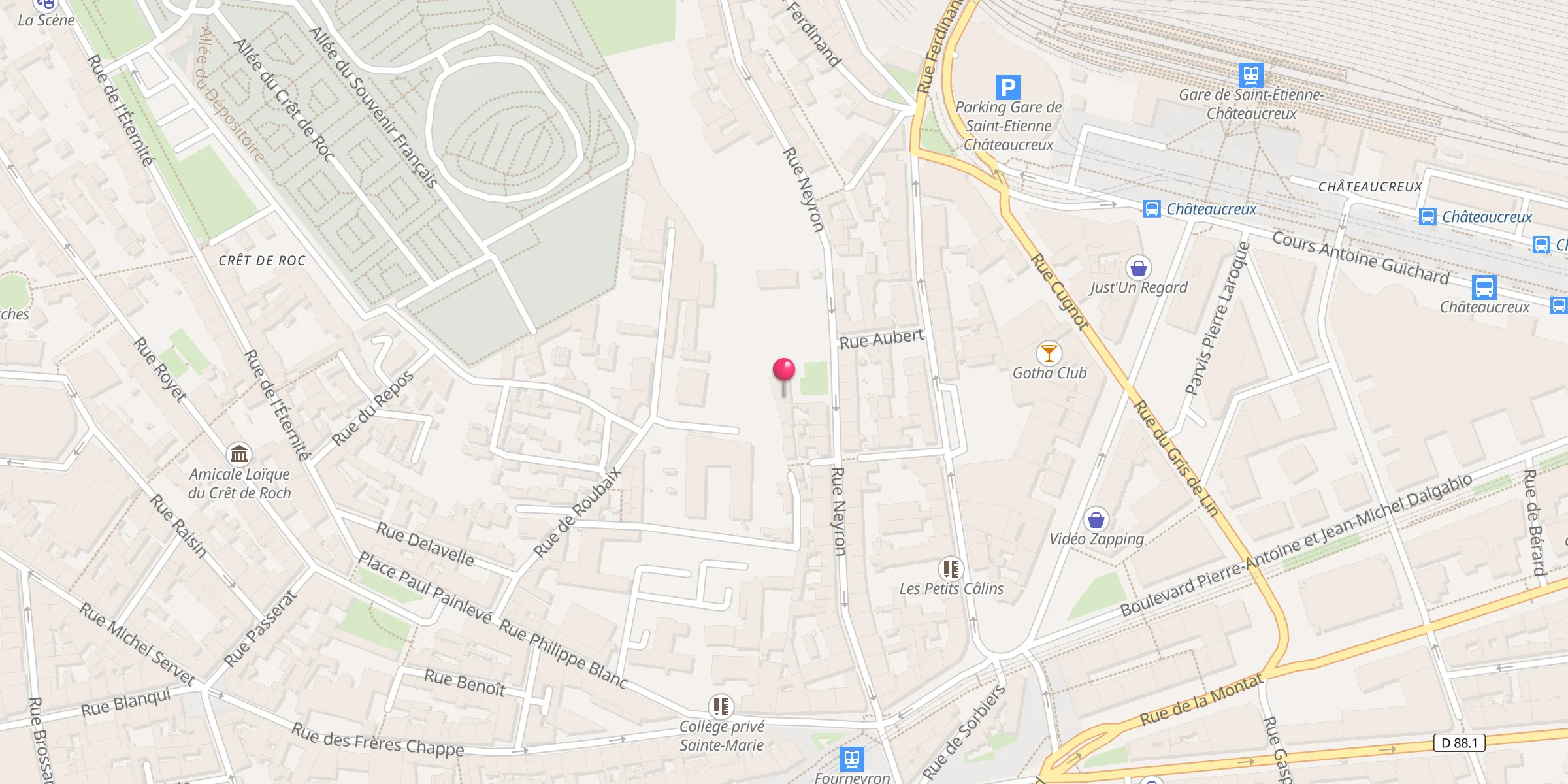 Carte de localisation : Association Culturelle l'Ouverture