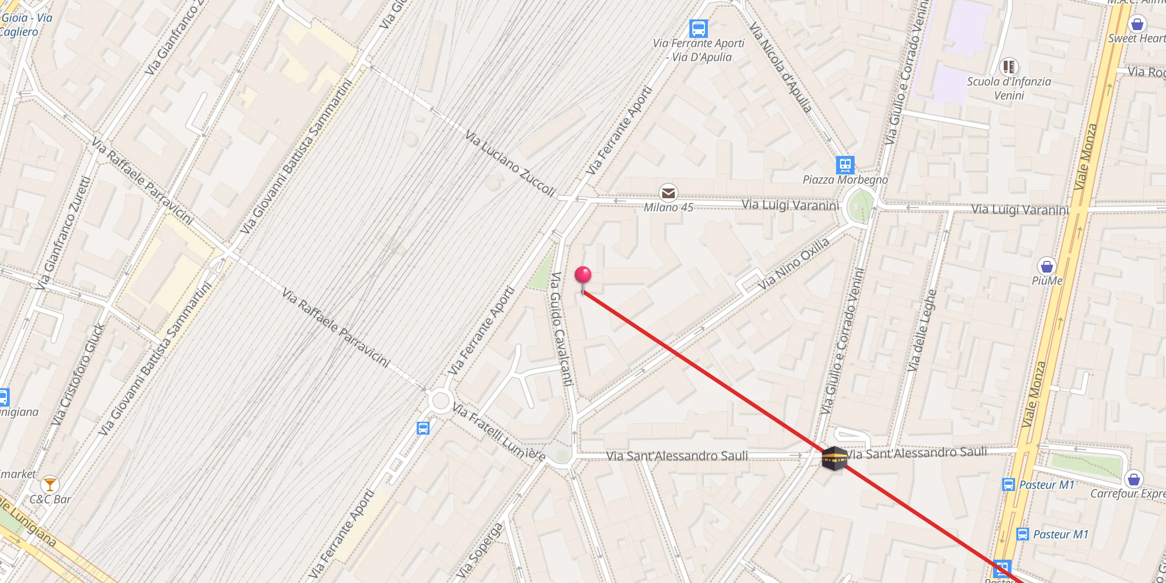 Carte de localisation : Milan Muslim Center