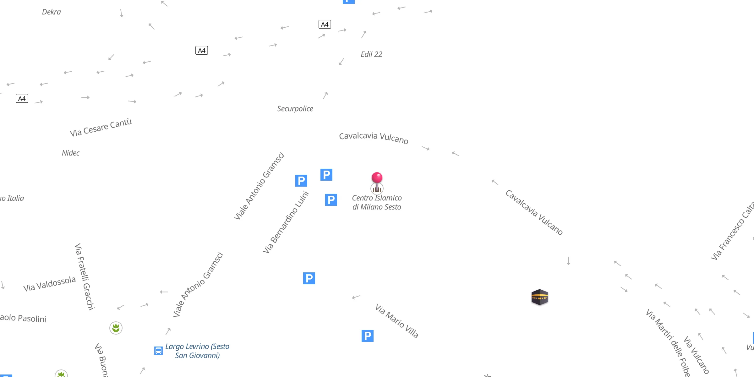Carte de localisation : Centro Islamico di Milano Sesto