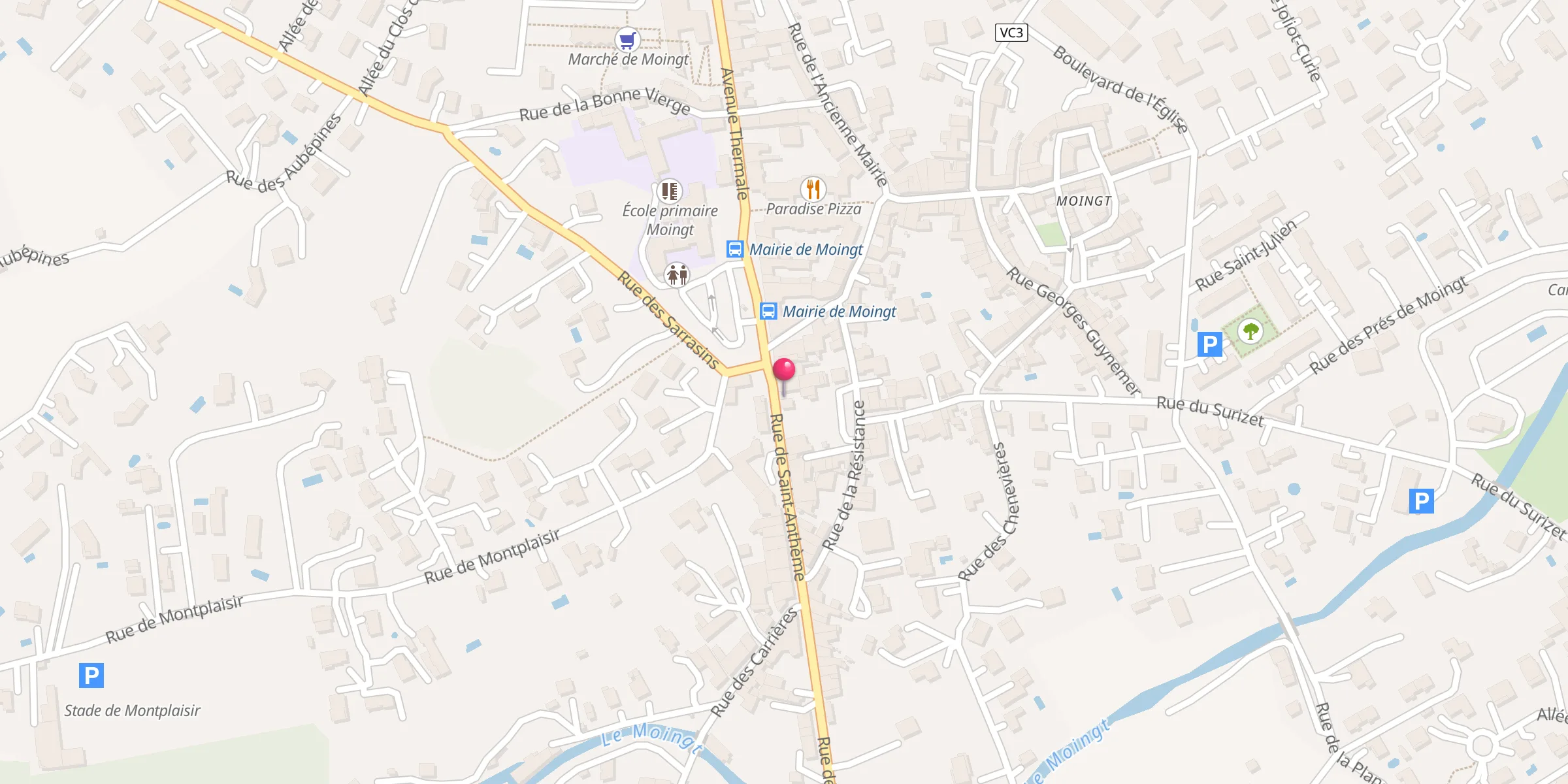 Carte de localisation : Association culturelle turque