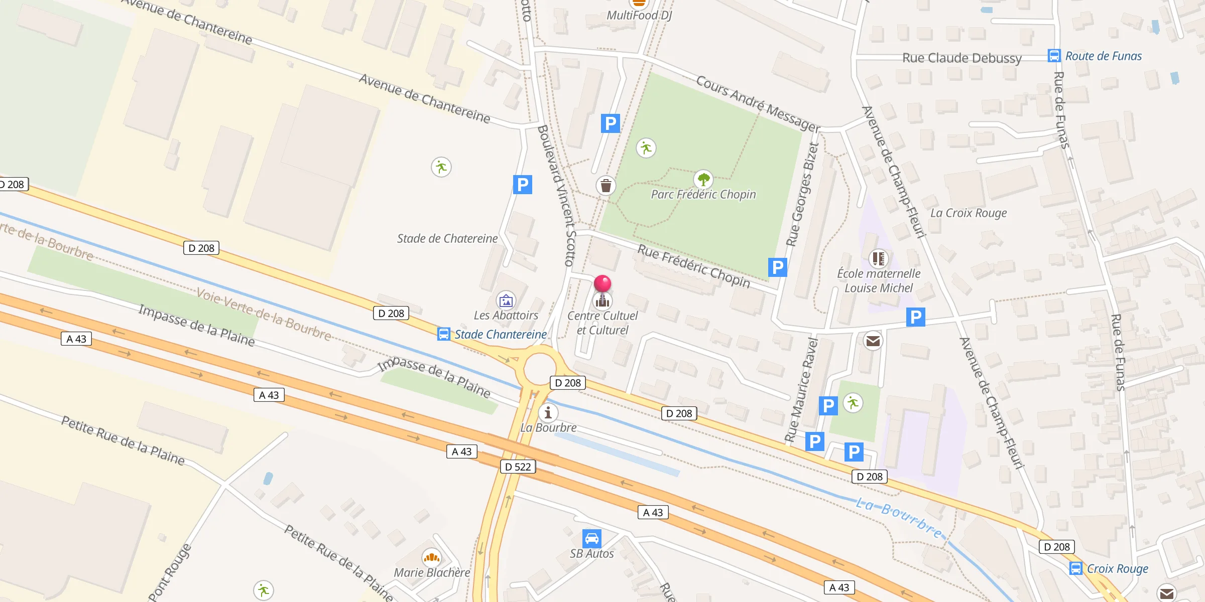 Carte de localisation : Centre Cultuel et Culturel