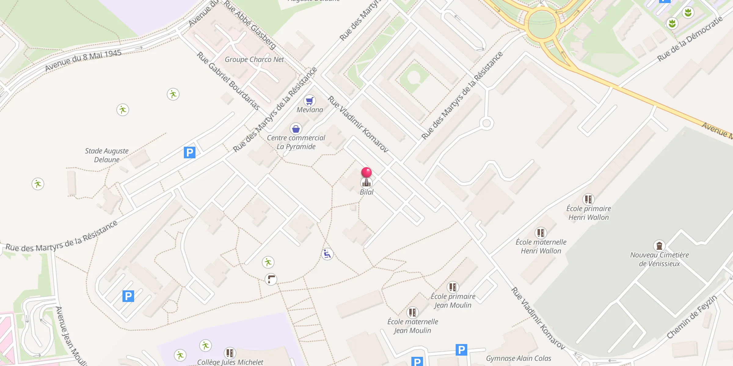 Carte de localisation : Bilal