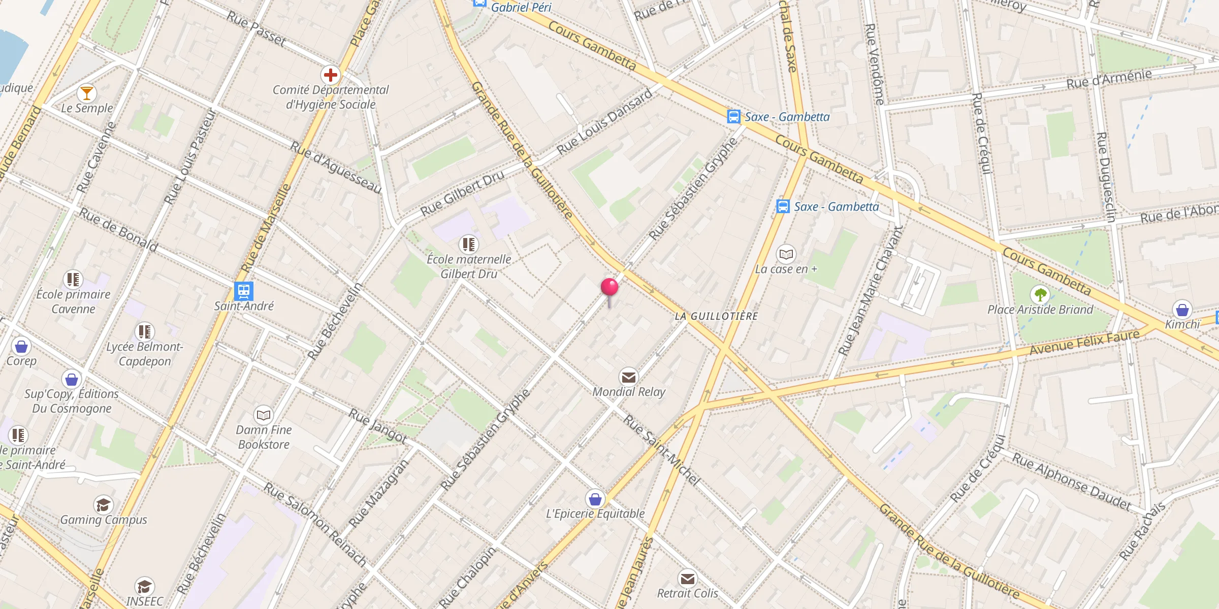 Carte de localisation : Mosquée Mosaab Ibn Umaïr