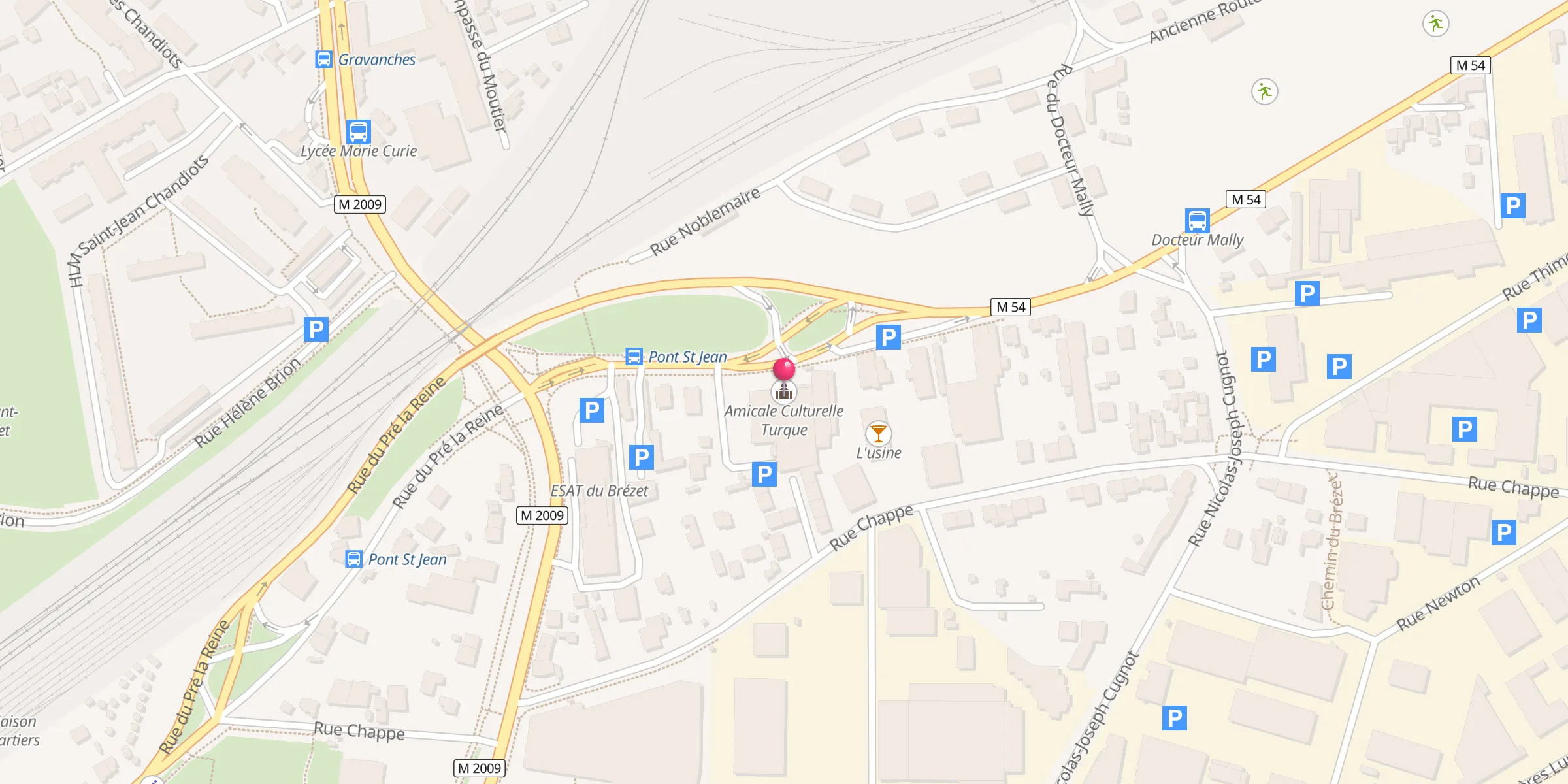 Carte de localisation : Amicale Culturelle Turque