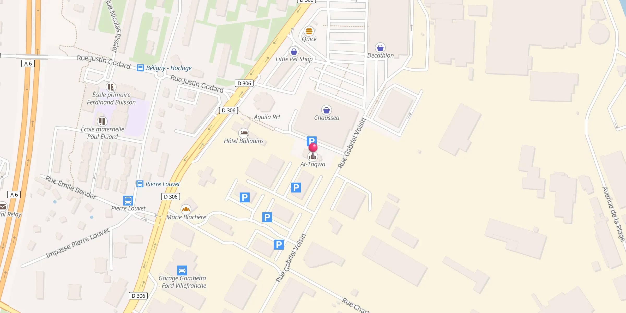 Carte de localisation : At-Taqwa