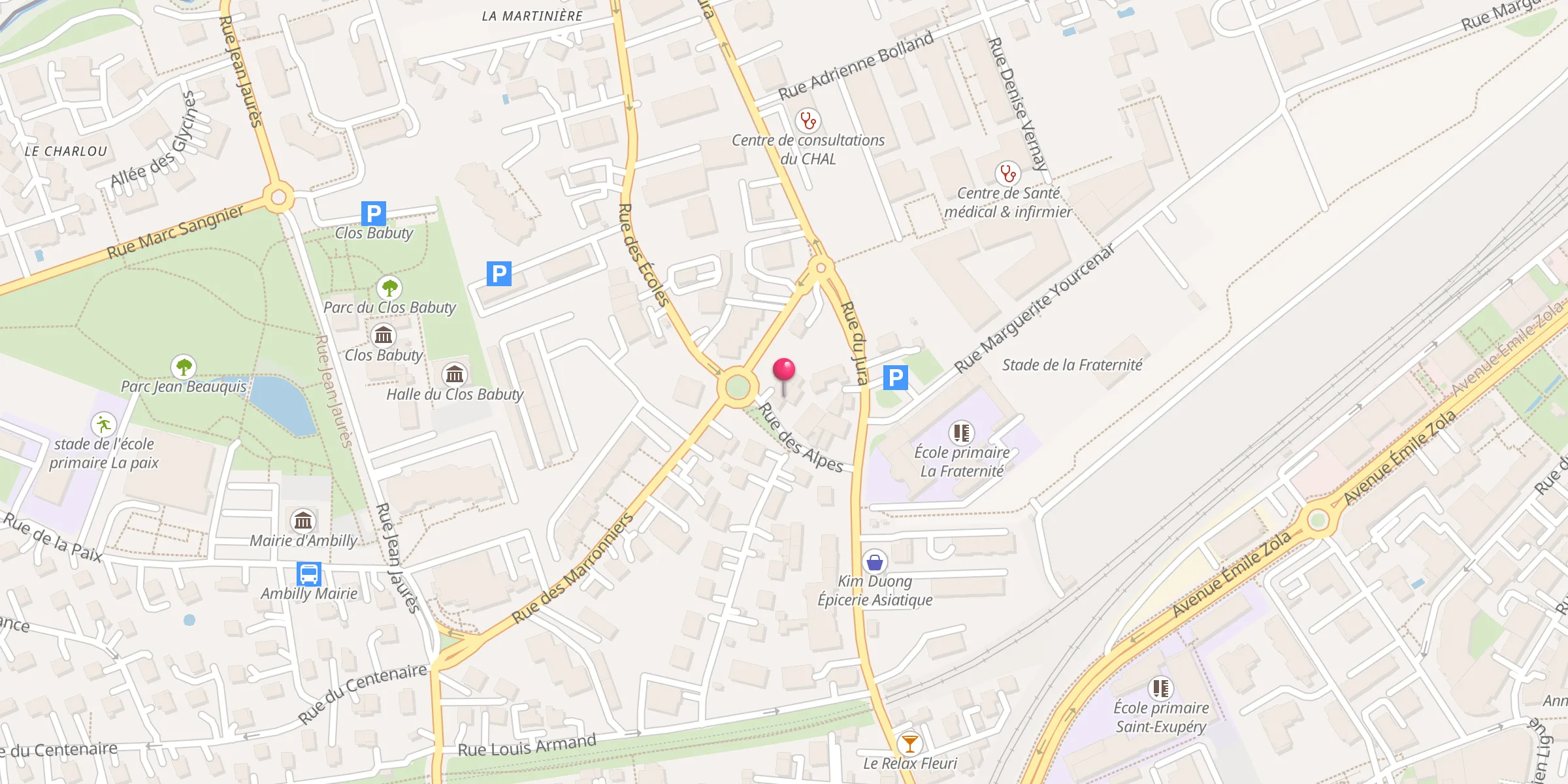 Carte de localisation : Mosquée du Centre Culturel des Musulmans d'Annemasse