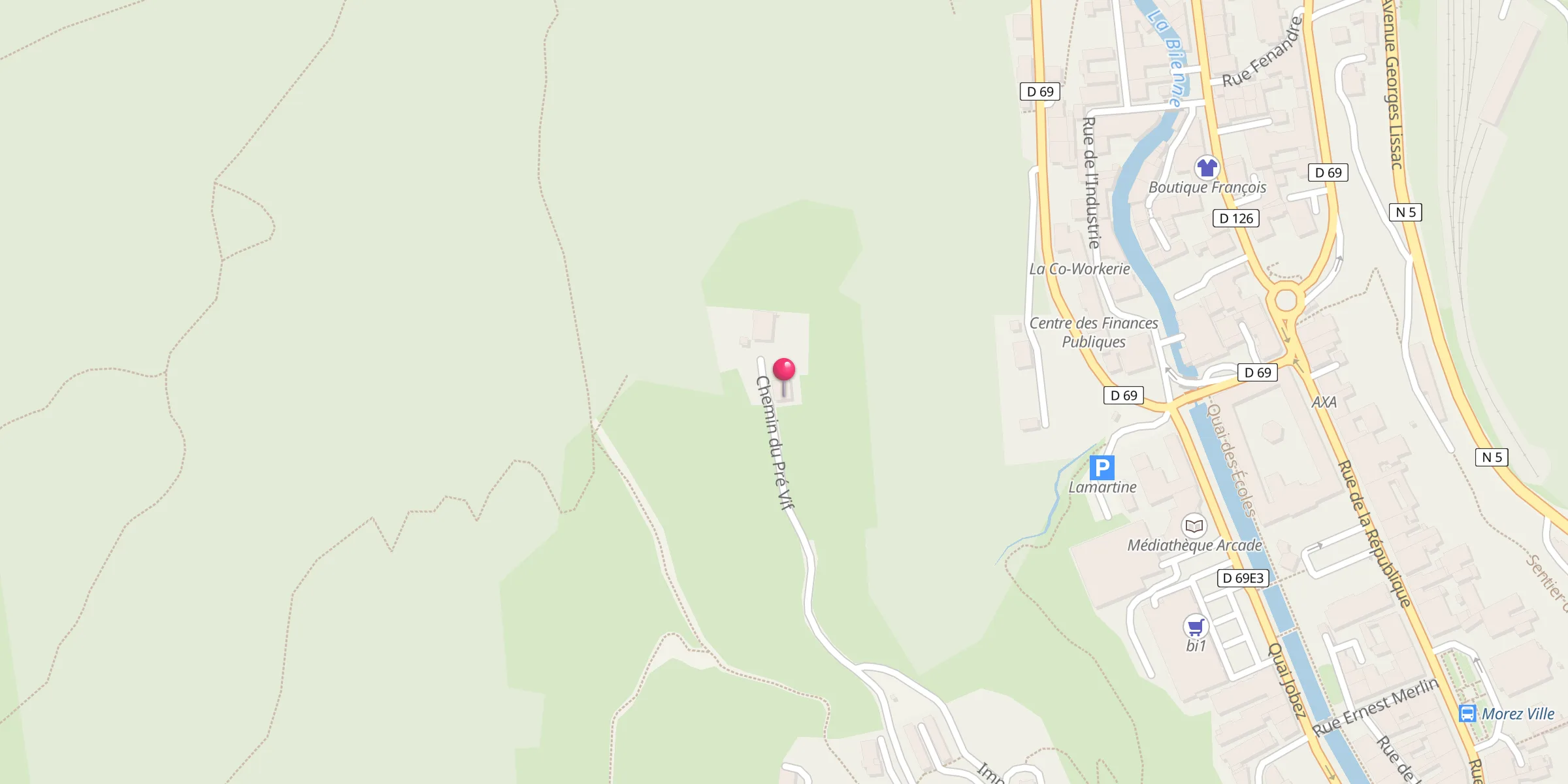 Carte de localisation : Association Culturelle Islamique de Morez