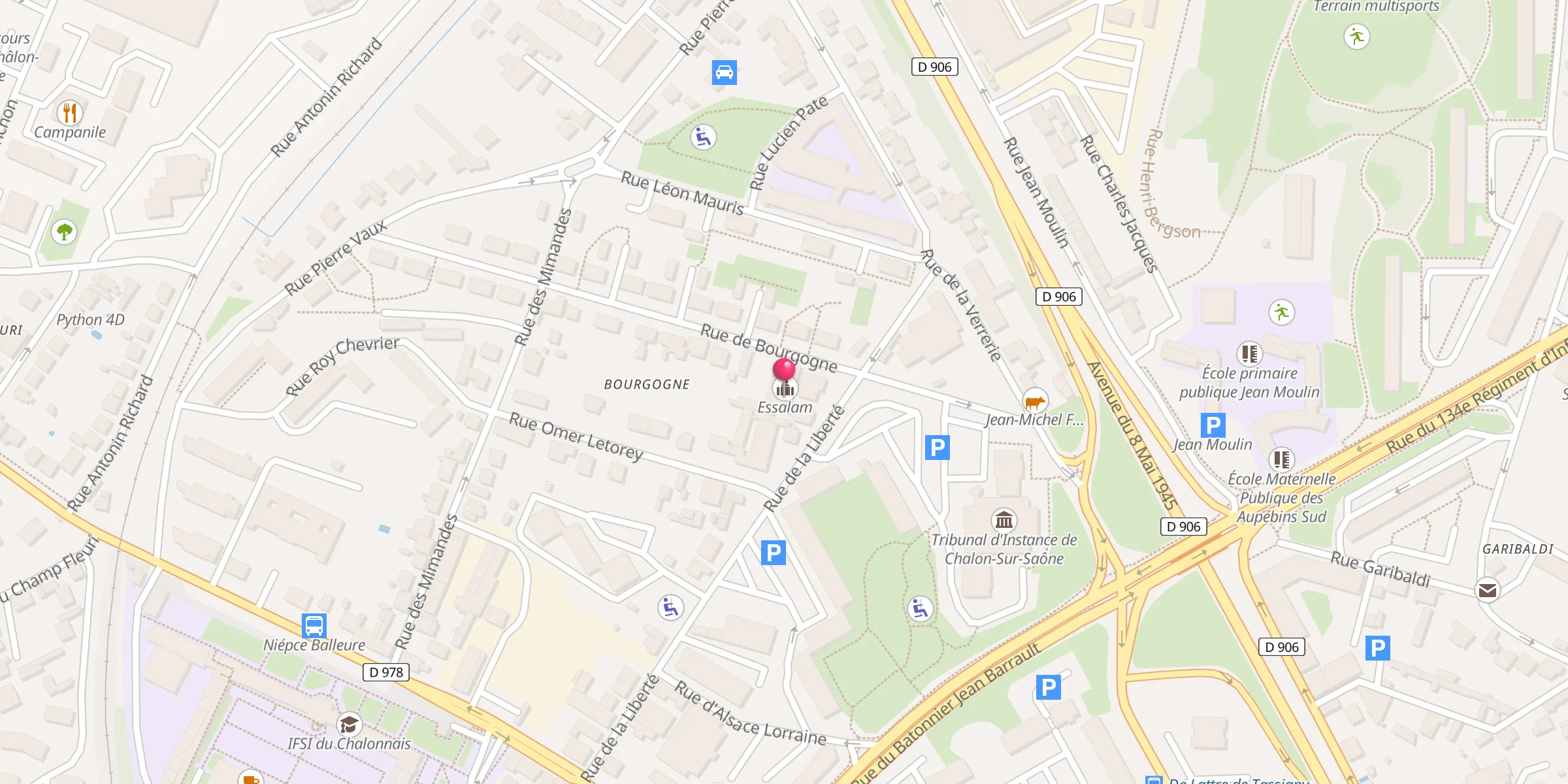 Carte de localisation : Essalam