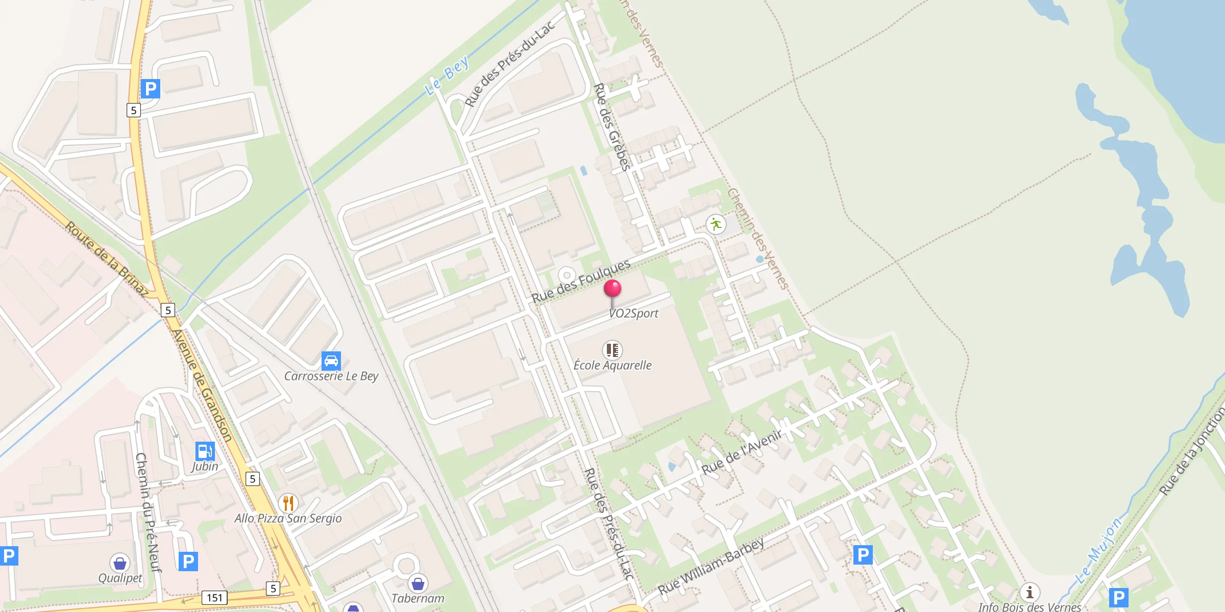 Carte de localisation : Centre Islamique d'Yverdon