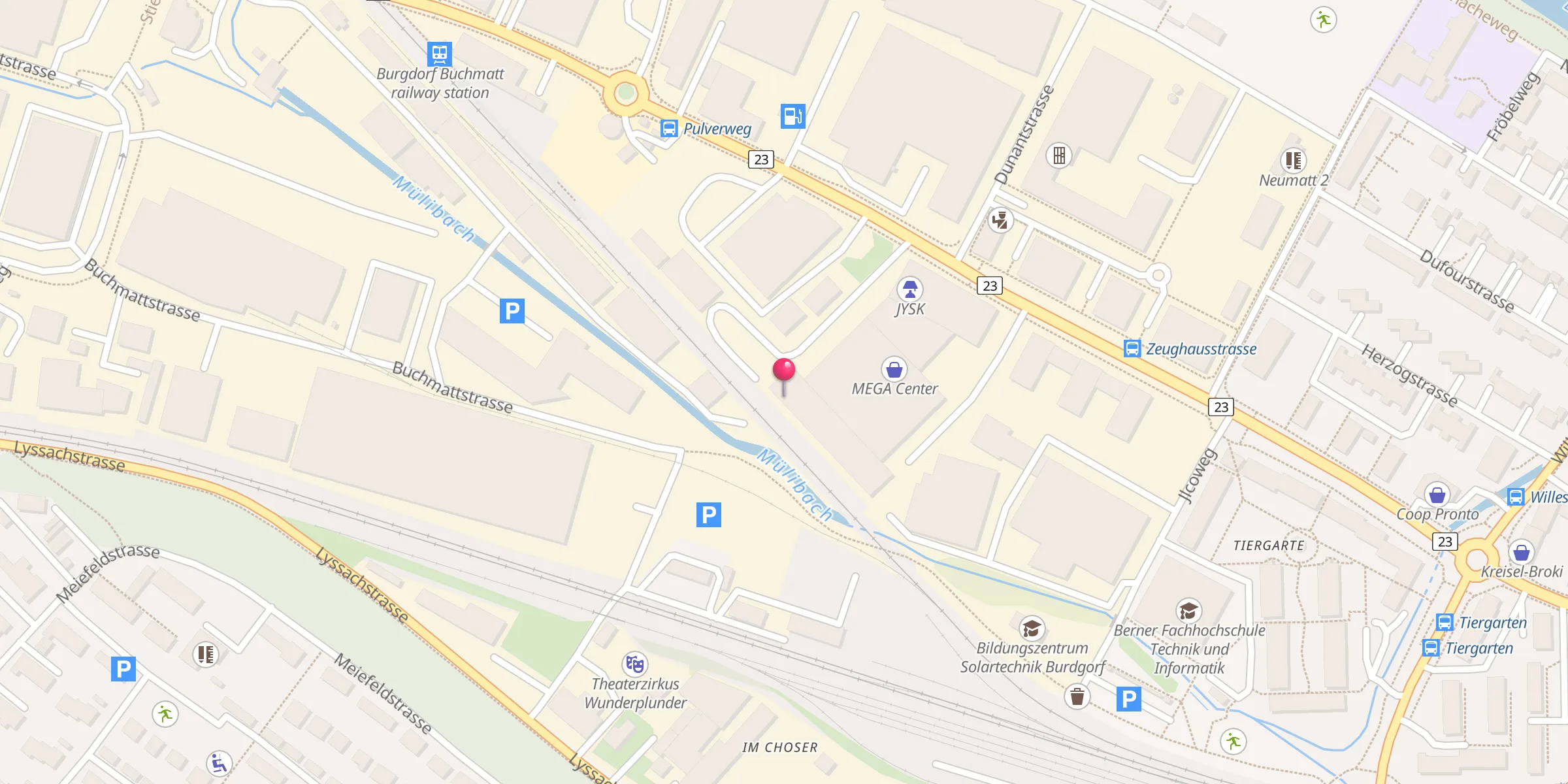 Carte de localisation : Albanische Vereinigung Hana e Re