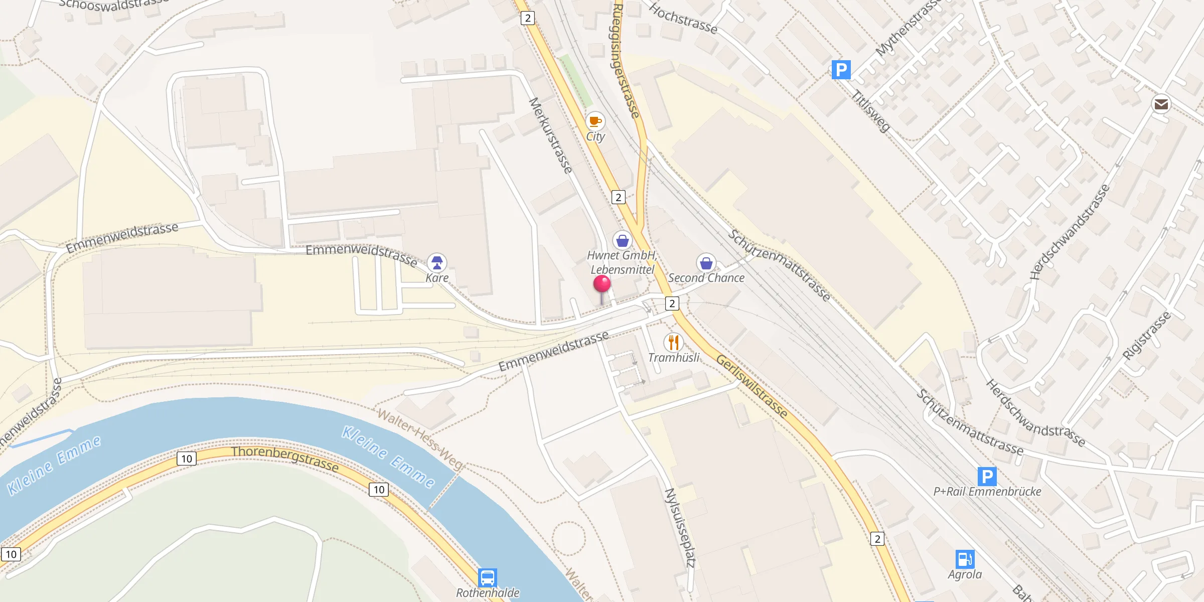 Carte de localisation : Bosnisches Kulturzentrum / Moschee