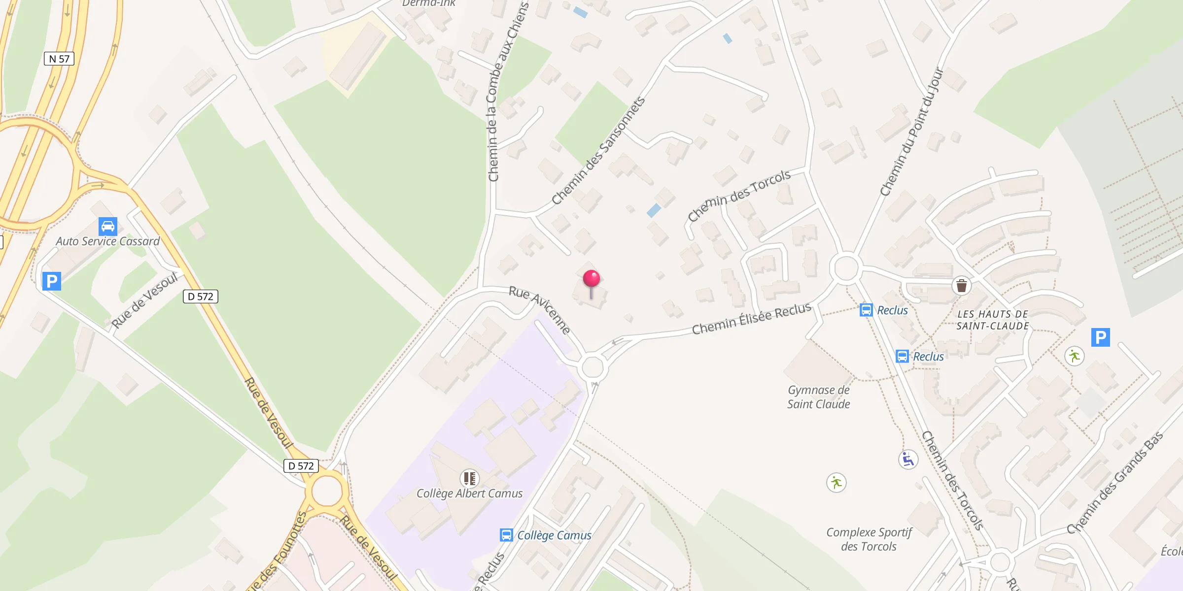 Carte de localisation : Mosquée Es-Sunna