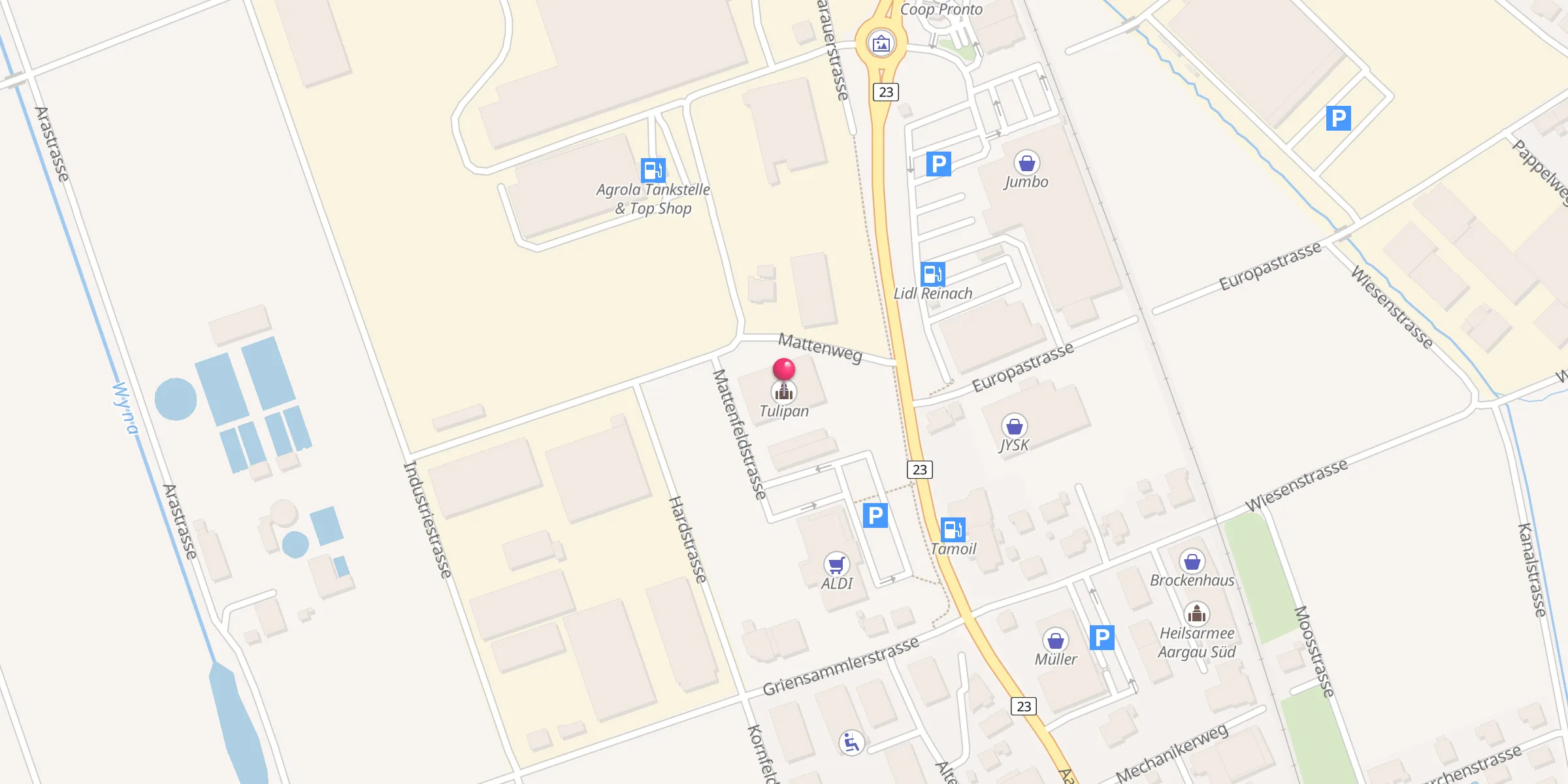 Carte de localisation : Tulipan