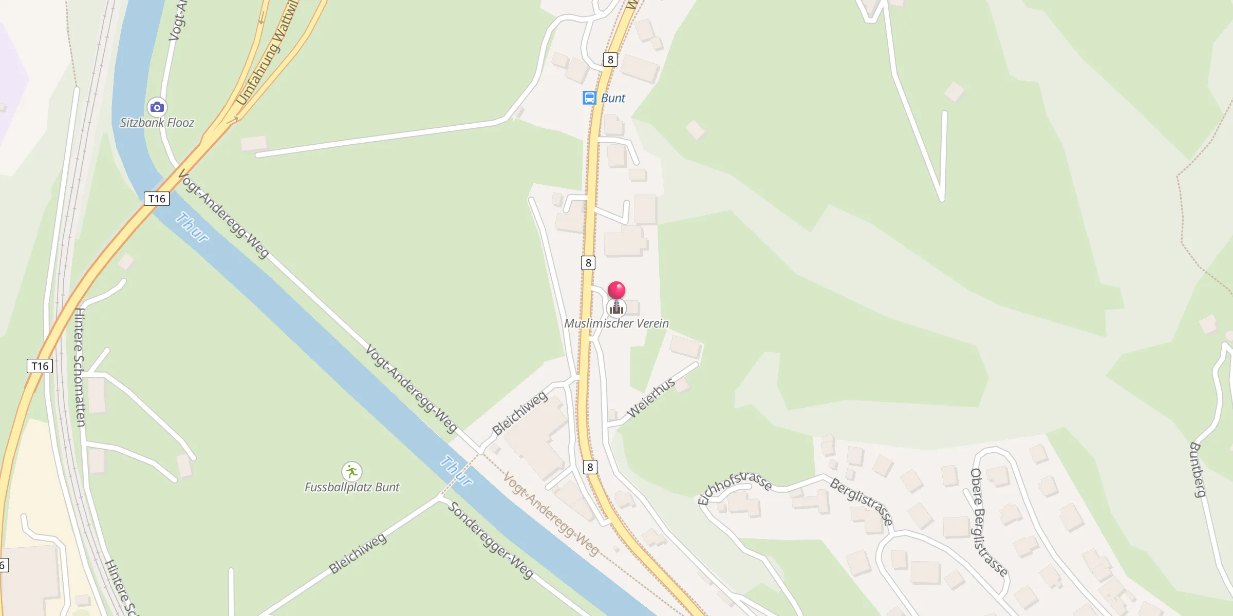 Carte de localisation : Muslimischer Verein
