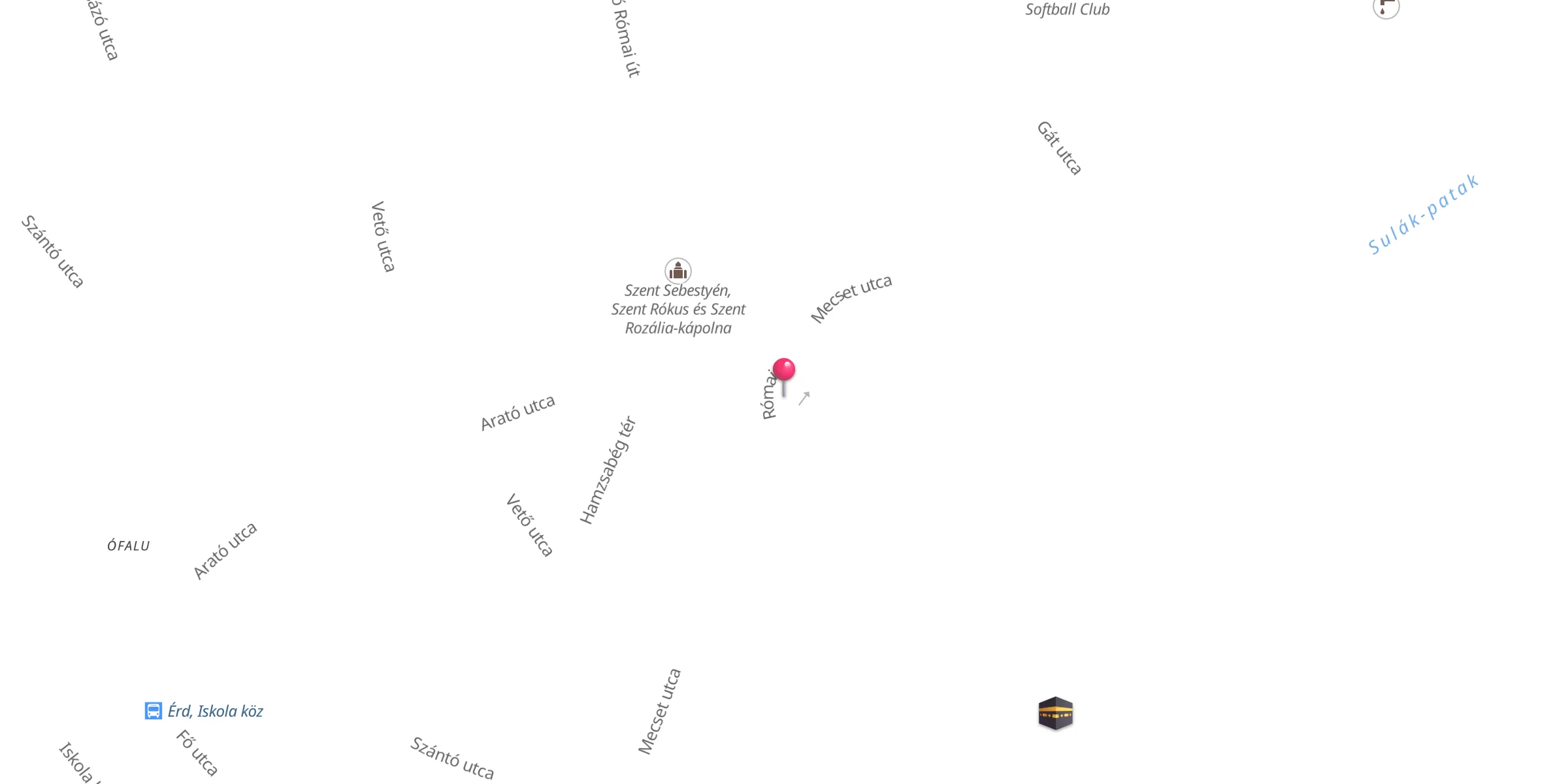 Carte de localisation : Érdi minaret