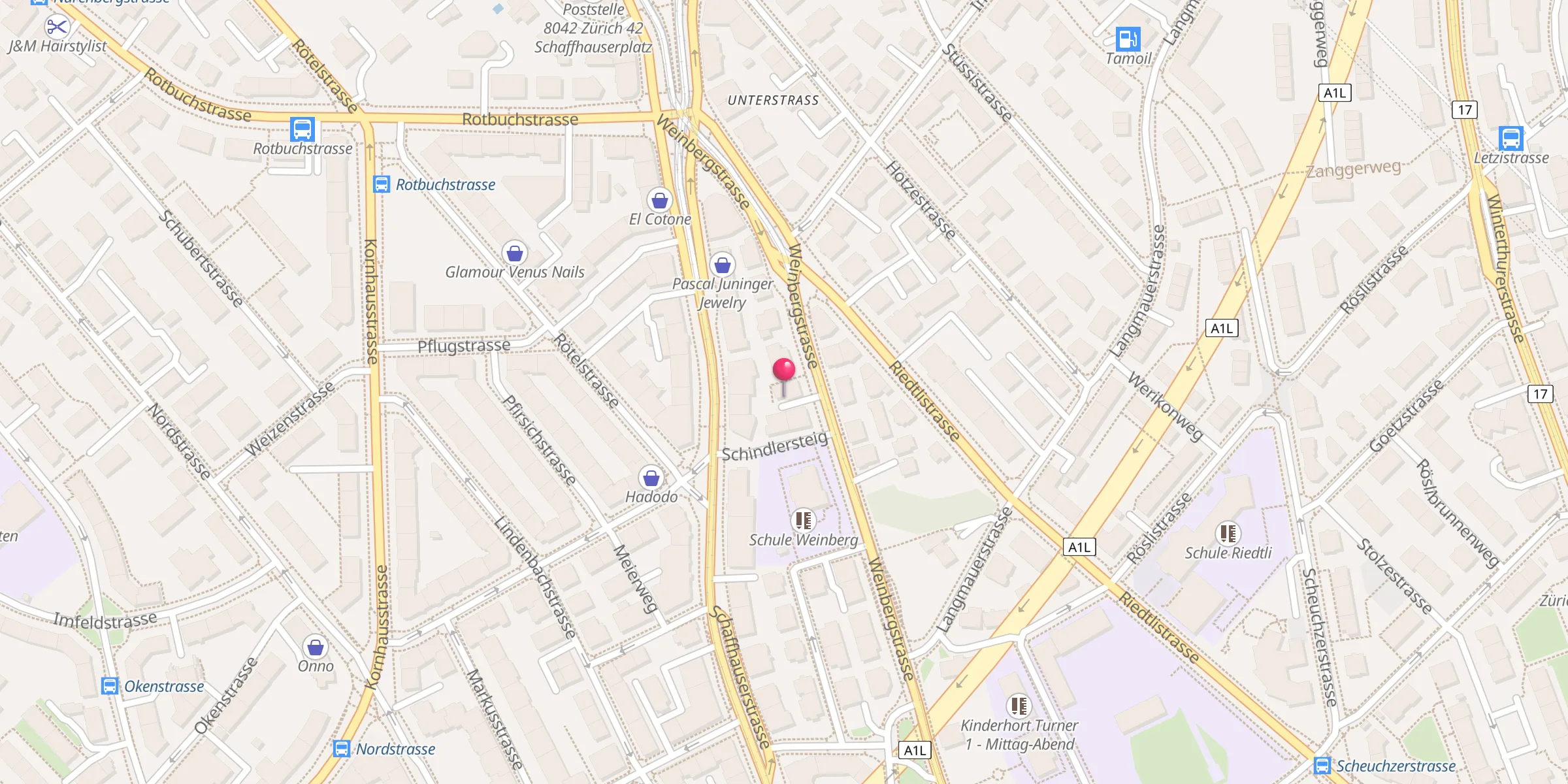 Carte de localisation : Madni Masjid Zurich