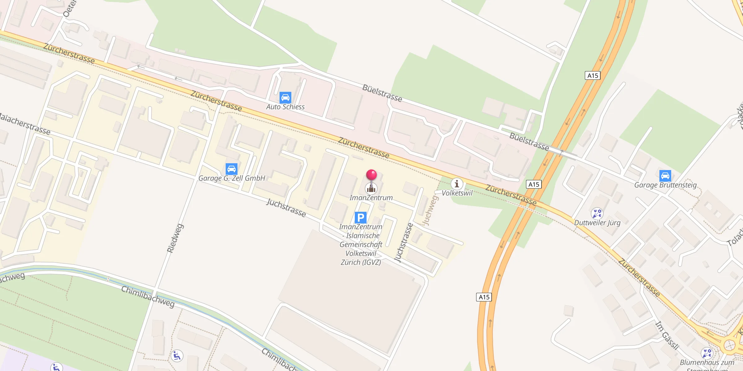 Carte de localisation : ImanZentrum