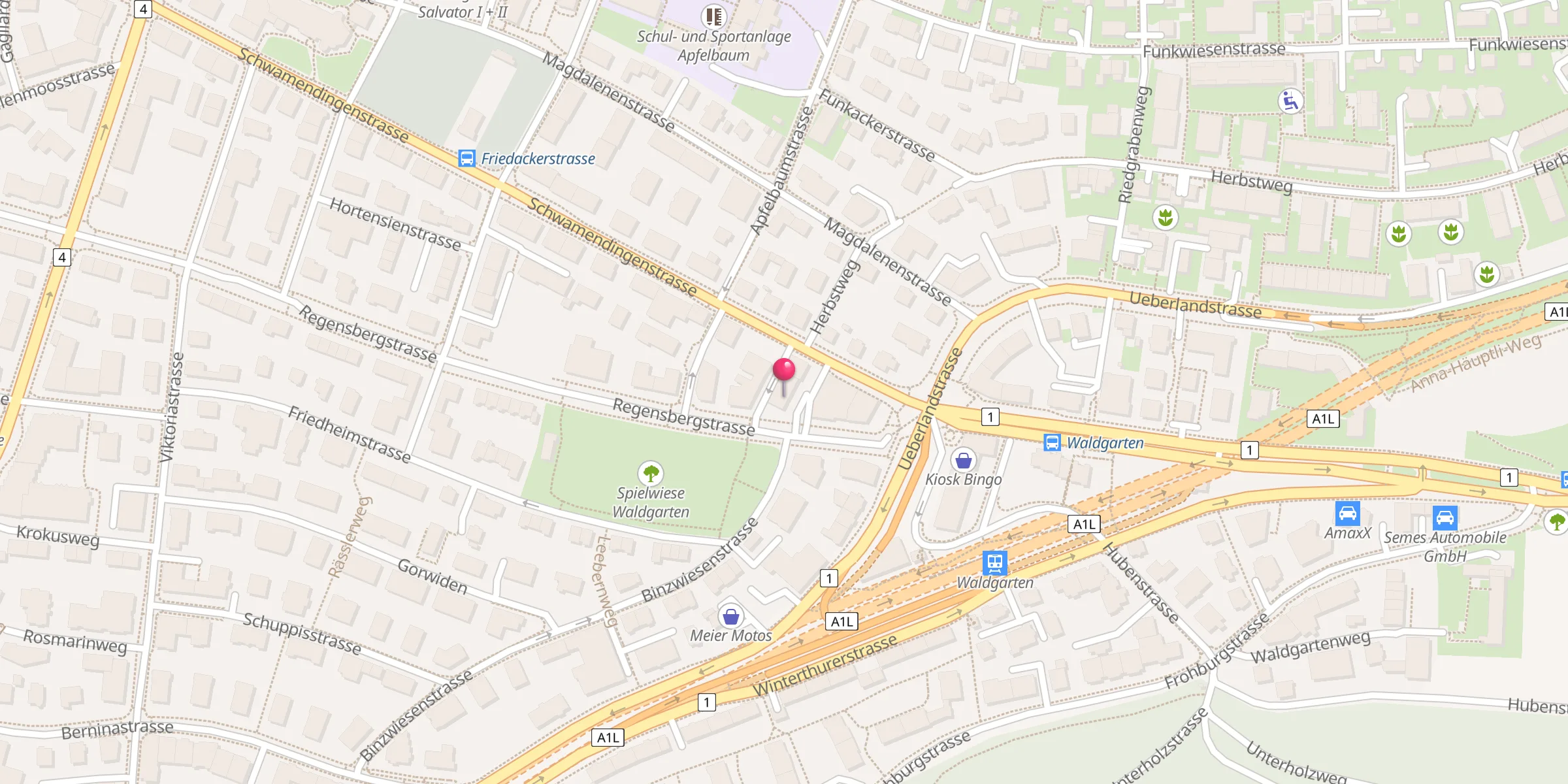 Carte de localisation : Diyanet Moschee Zürich Nord