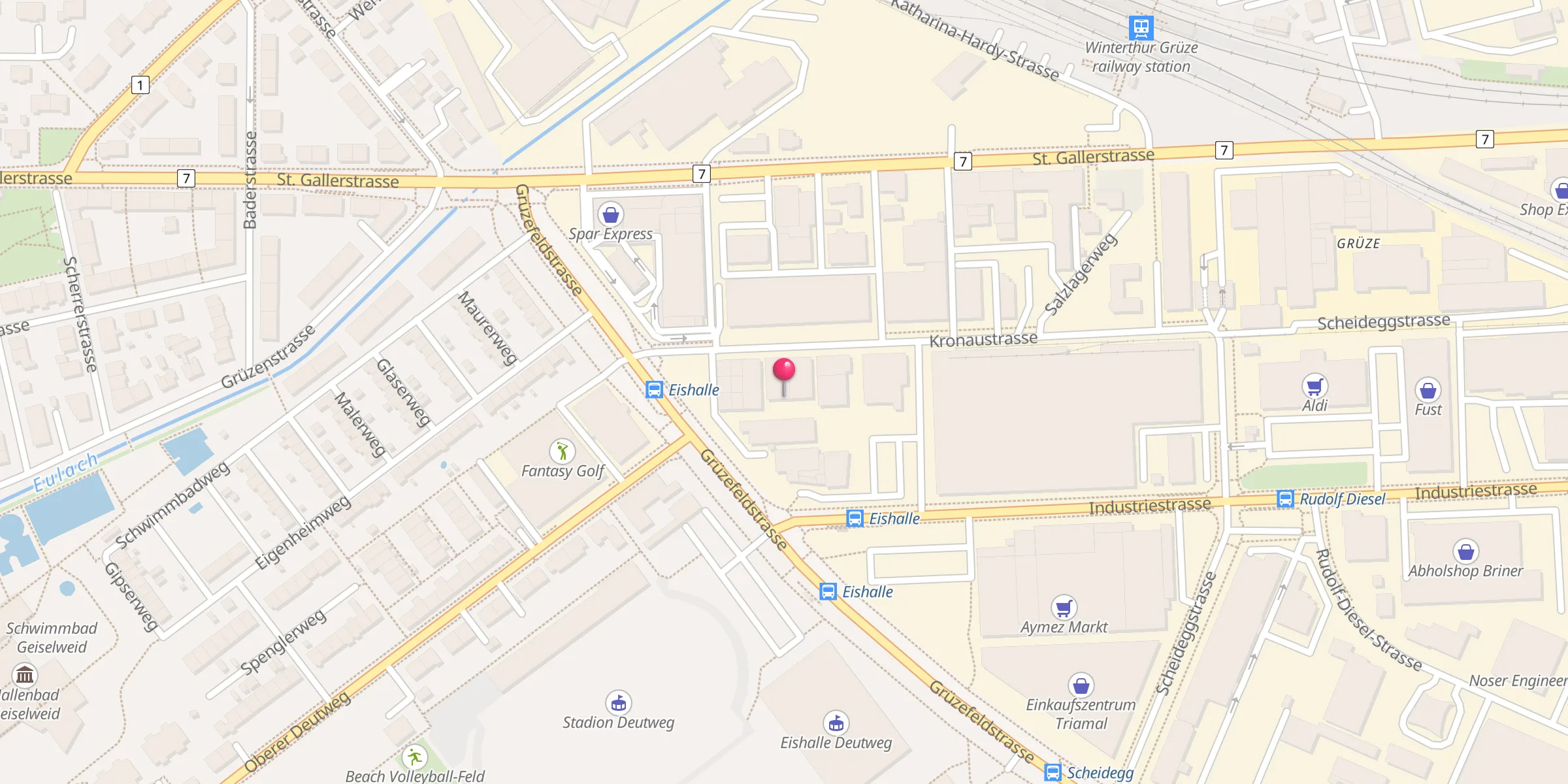 Carte de localisation : Islamisch-Albanischer Verein