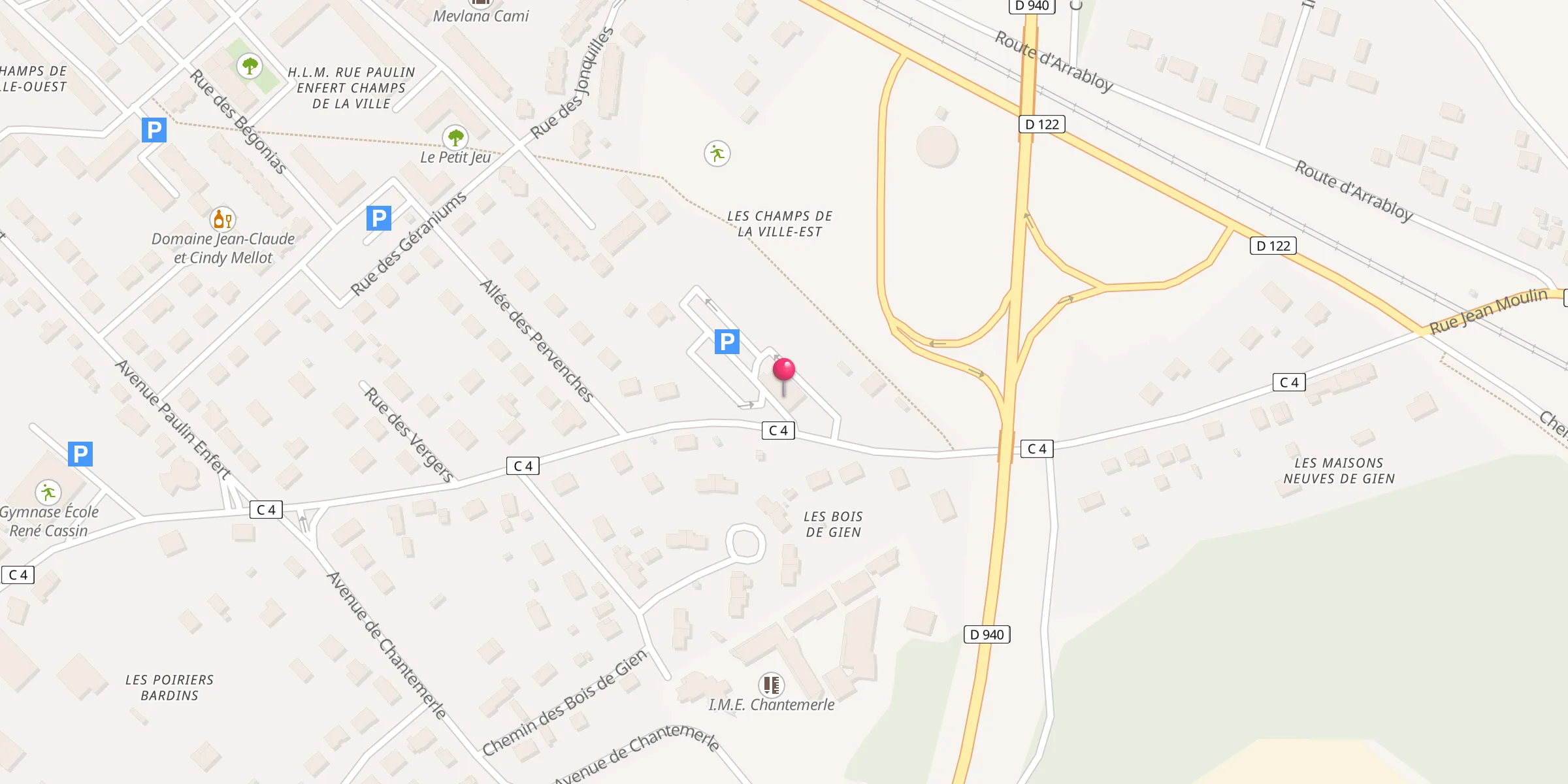 Carte de localisation : Grande Mosquée de Gien