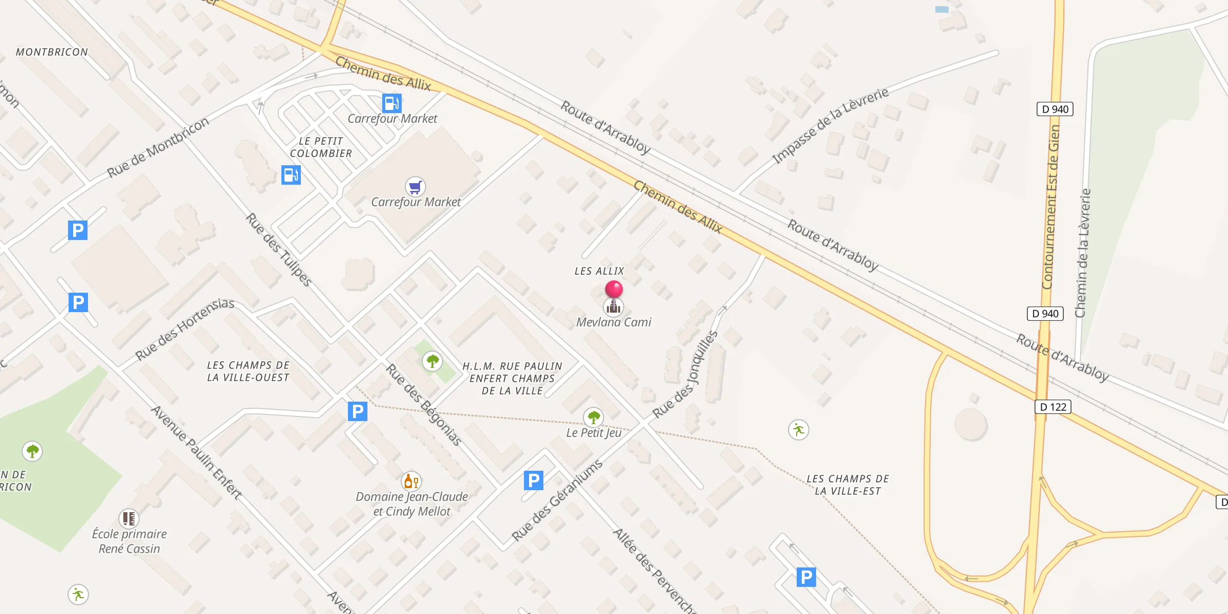 Carte de localisation : Mevlana Cami