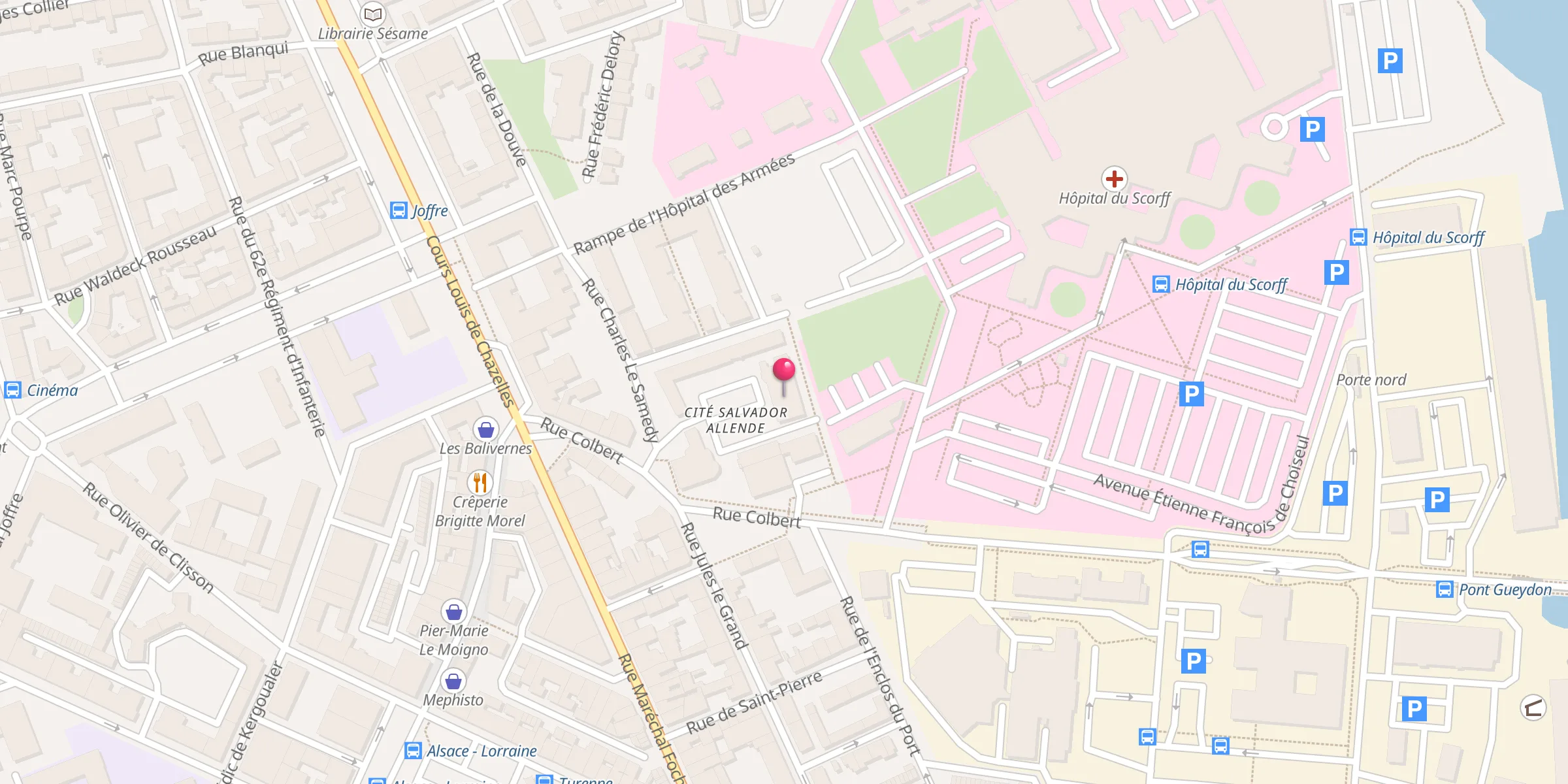 Carte de localisation : Mosquée de Lorient