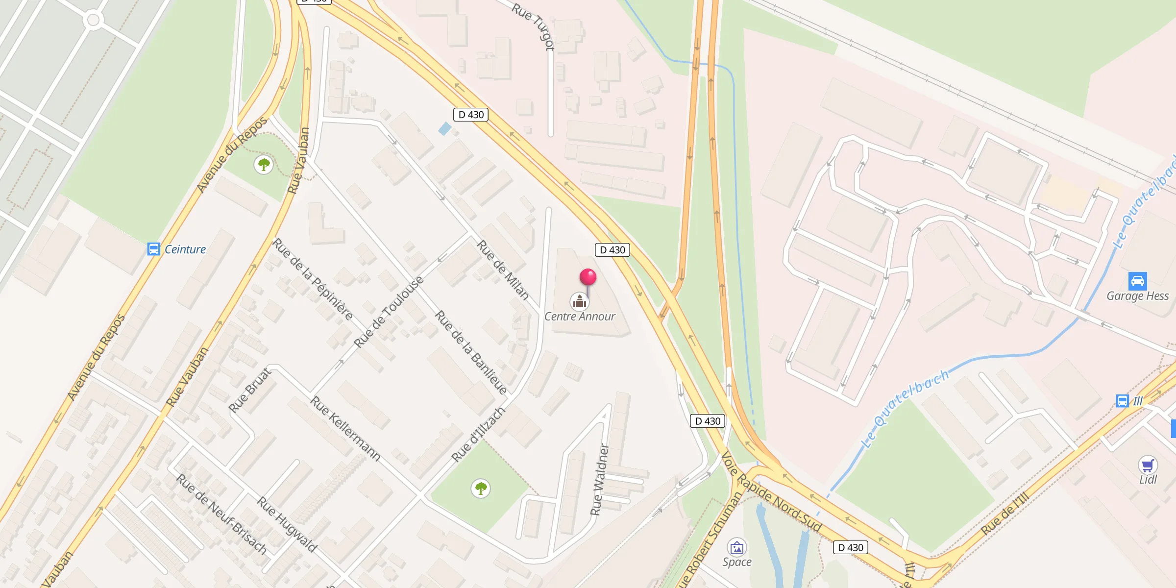Carte de localisation : Centre Annour