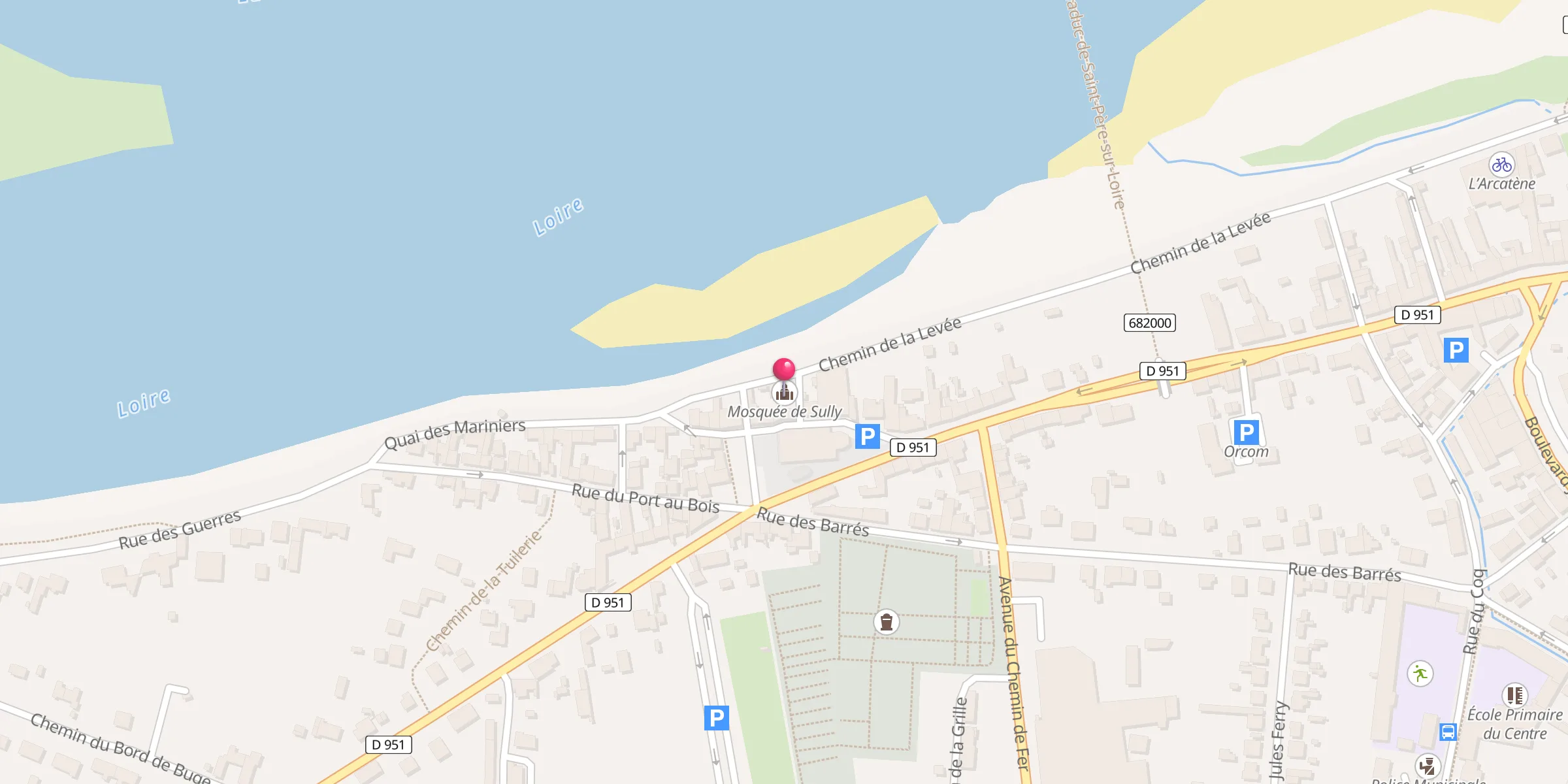 Carte de localisation : Mosquée de Sully