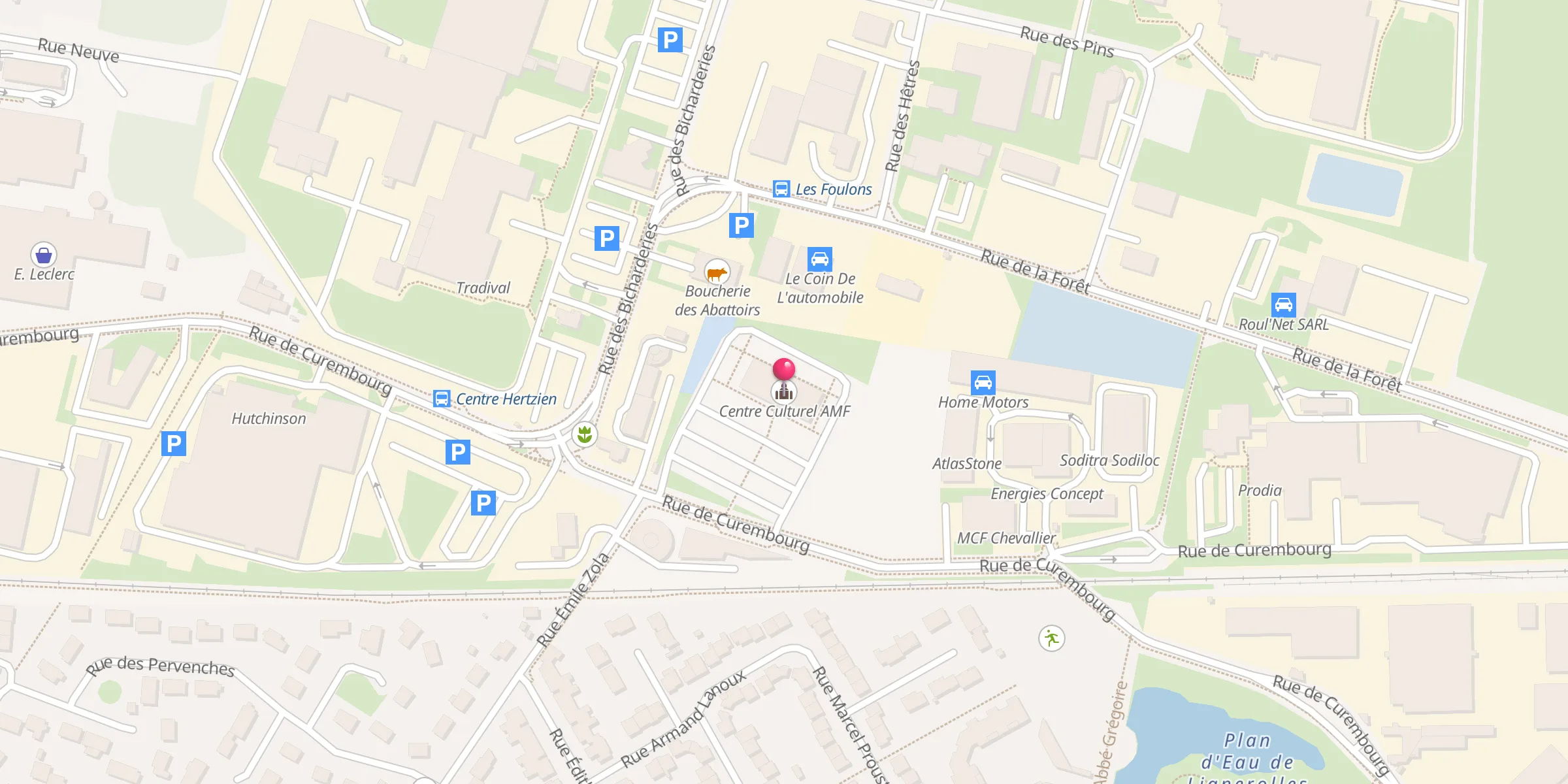 Carte de localisation : Centre Culturel AMF