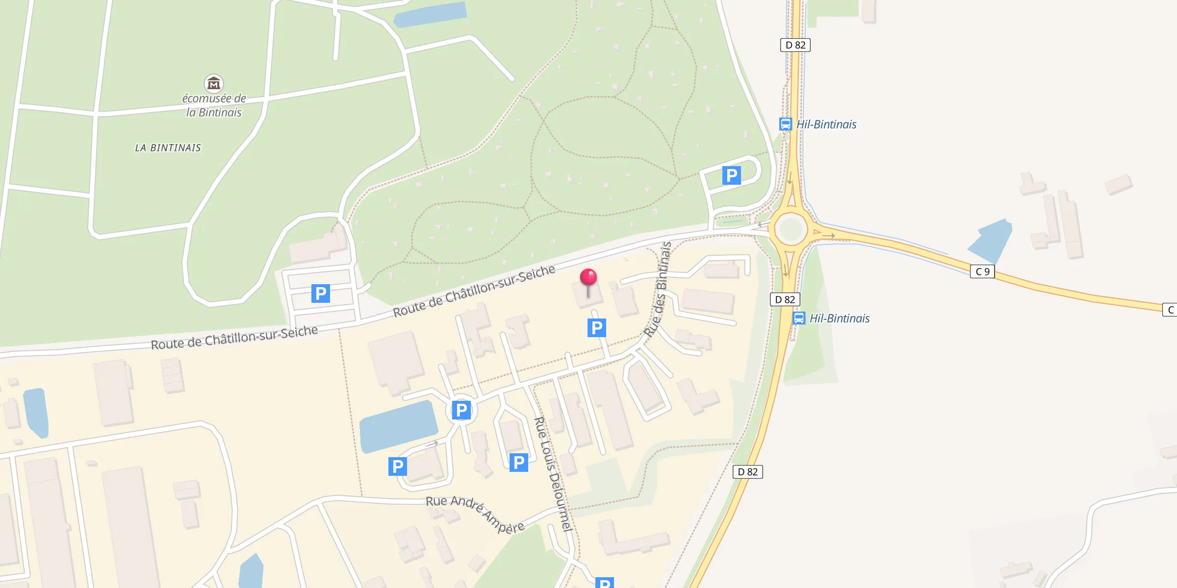Carte de localisation : Association d'entraide des travailleurs franco-turcs de Rennes